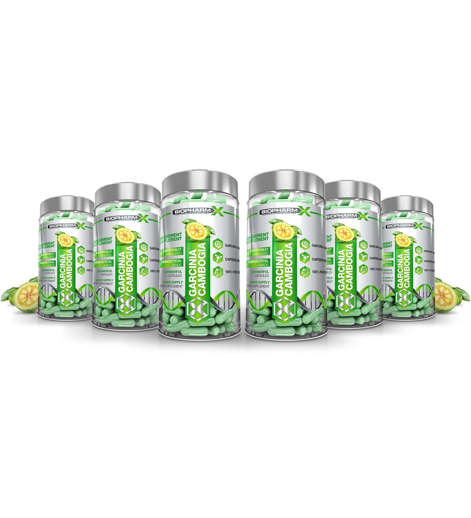 x6 Maximum Strength Garcinia Cambogia : Powerful Appetite Suppressant/Fat Burner (6 Month Supply)