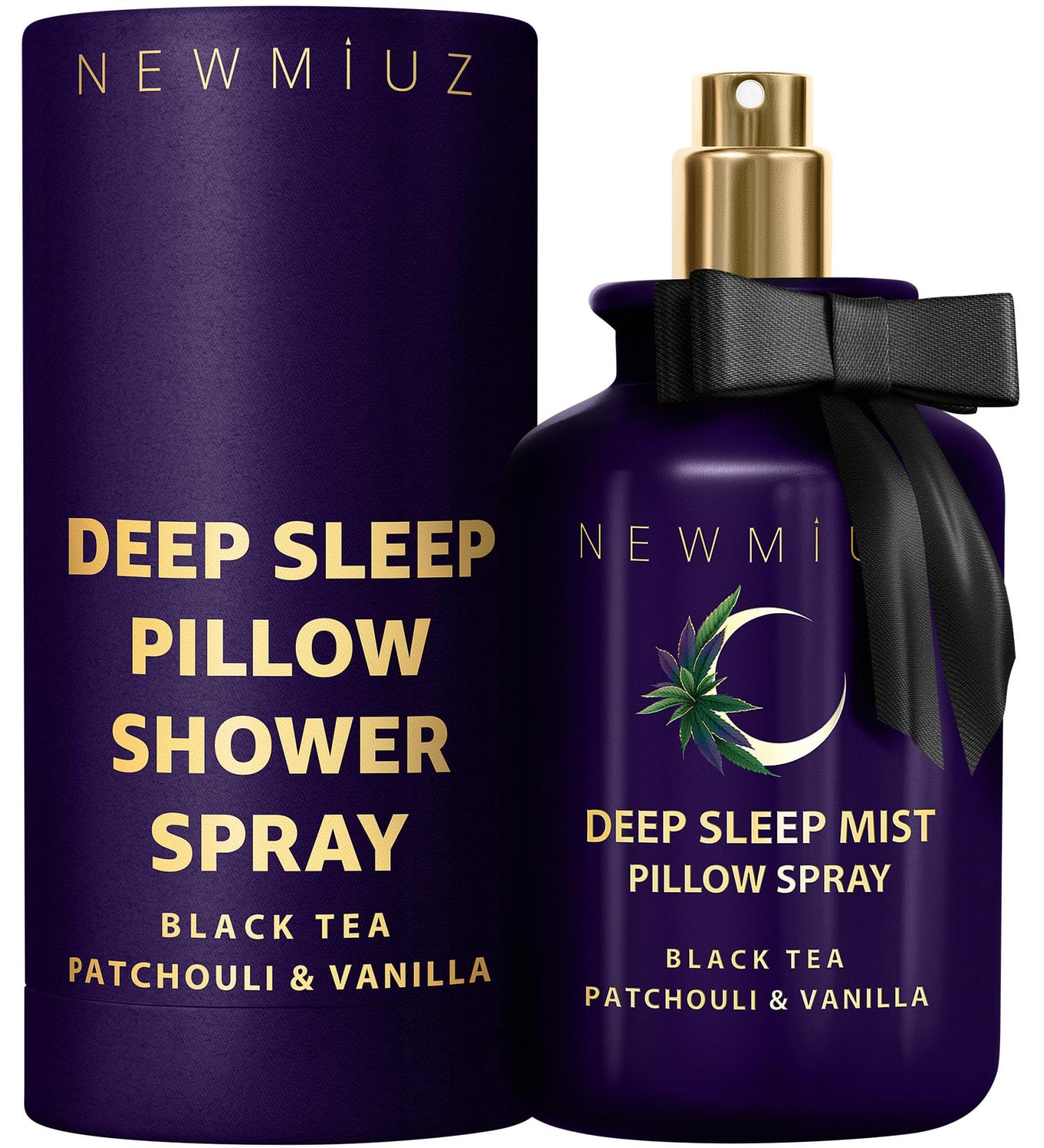 Deep Sleep Pillow Spray Natural Aromatherapy Mist for Sleep Relaxation Calming Stress Relief Patchouli Black Tea Vanilla Essential Oils Self Care Gift - Buy Online on GoSupps.com