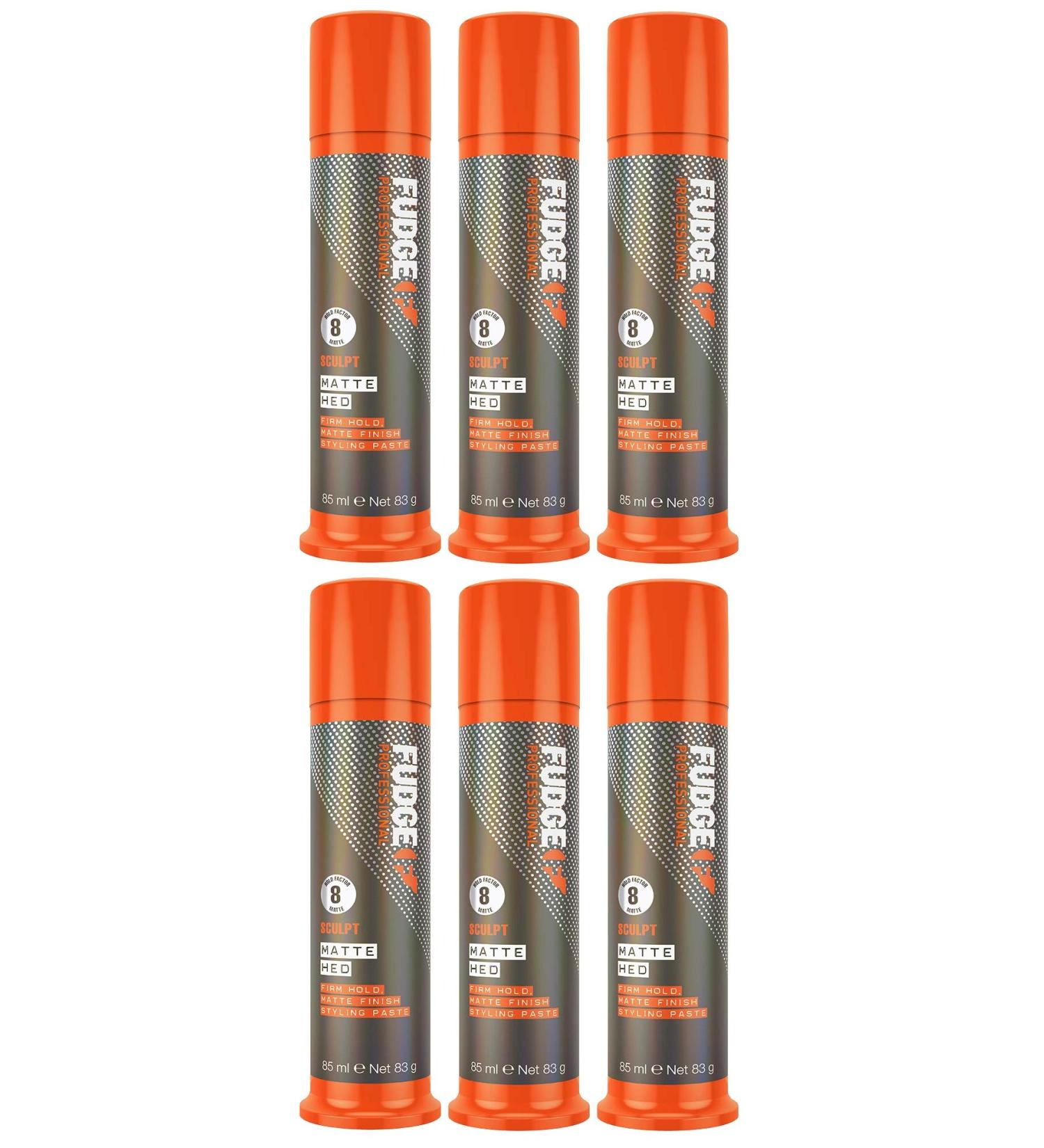 Matte Hed Firm Hold Fudge Professional Texture Paste 85ml Pack of 6