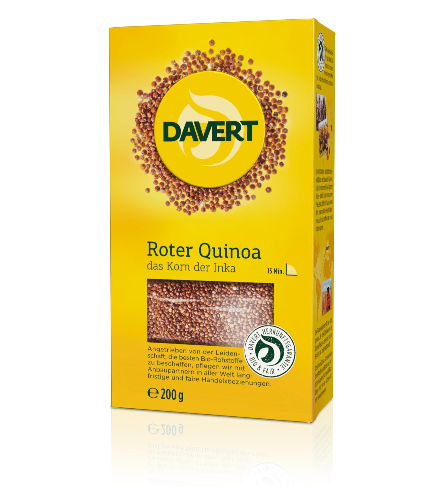Buy Davert Organic Roter Quinoa (200g) - Premium Quality - Ships Internationally - Buy Online on GoSupps.com