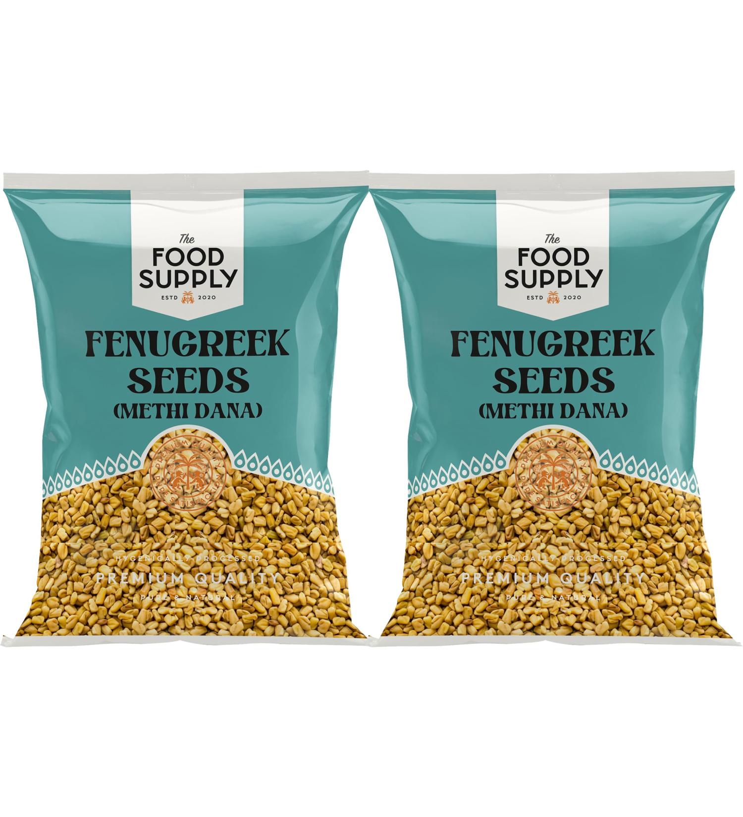Fenugreek Seeds 2x100g Methi Seeds Whole Seeds - Finest Premium Quality | 100% All Natural | No additives or preservatives