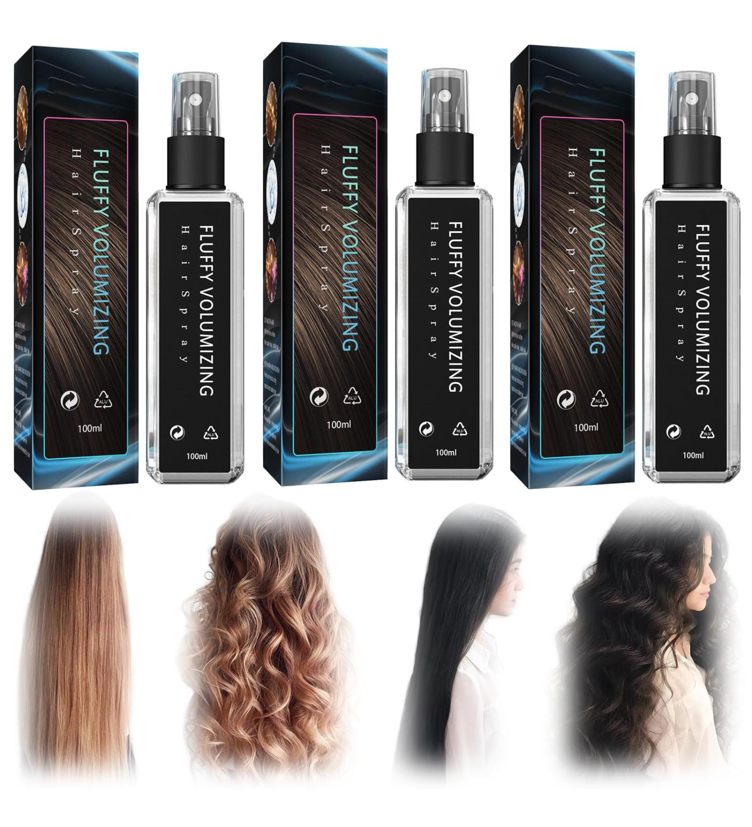 Appreciarel Natural Plant Protein Hair Thickening Spray 100ml Fluffy Volumizing Hair Spray Texture Spray for Hair Women Men (3Pcs) - Buy Online on GoSupps.com