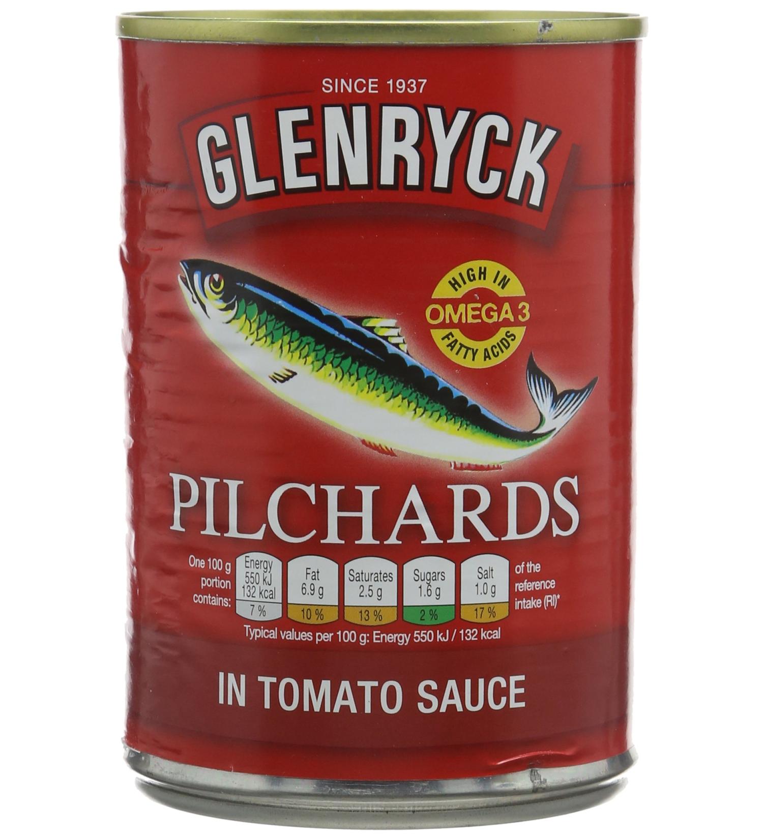 Glenryck Pilchards in Tomato Sauce 400g 1 - Buy Online on GoSupps.com