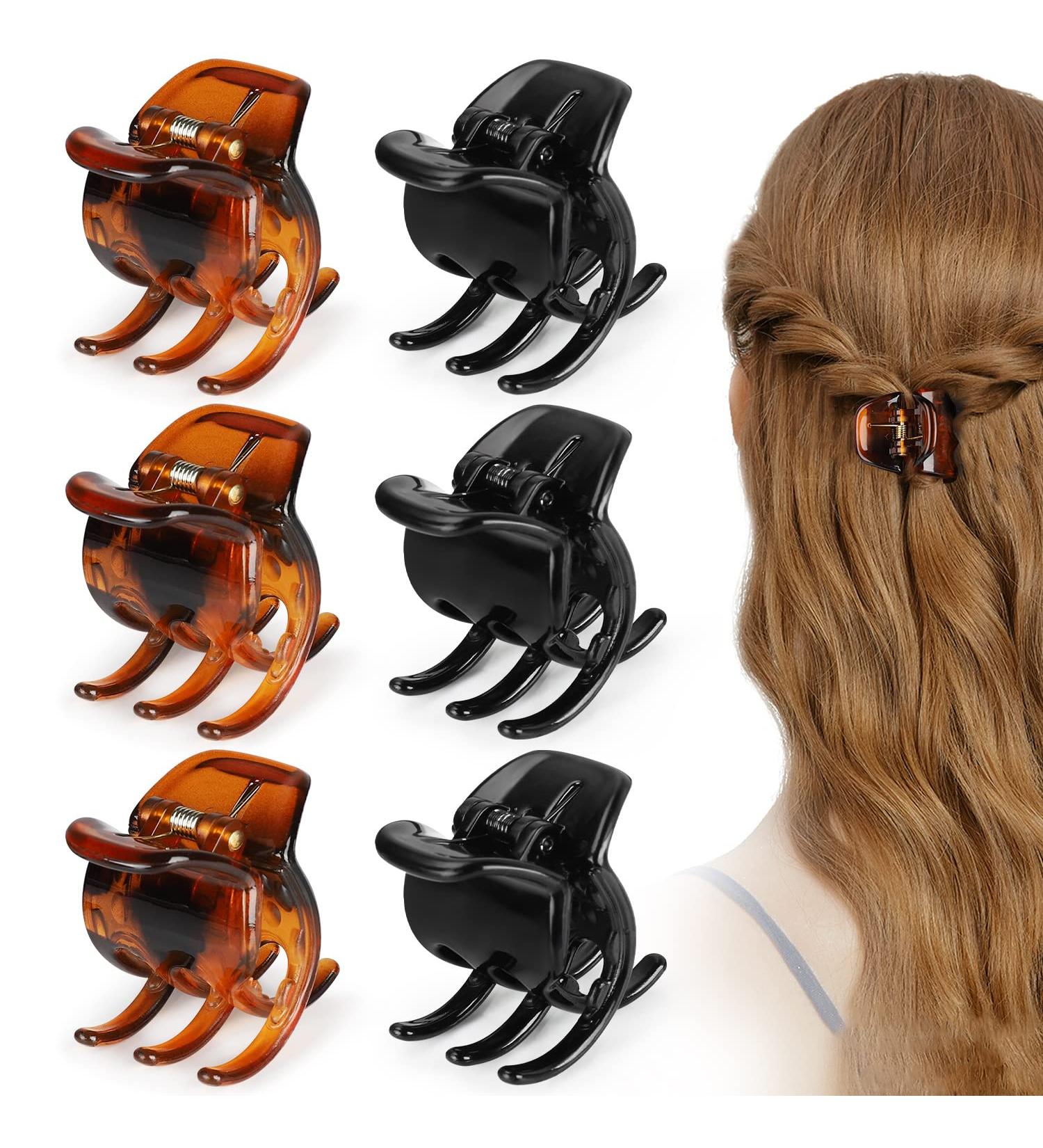 Morhom 6-Piece Medium Hair Claw Clips for Women and Girls - Ideal for Thick or Medium Hair - 1.3 Inch Size - MIX - Buy Online on GoSupps.com