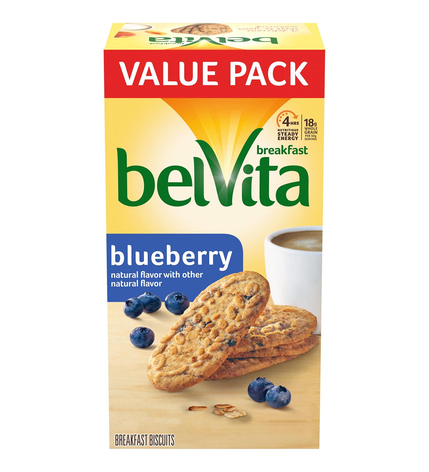 belVita Blueberry Breakfast Biscuits - 12 Packs (4 Biscuits Per Pack) - Buy Online on GoSupps.com