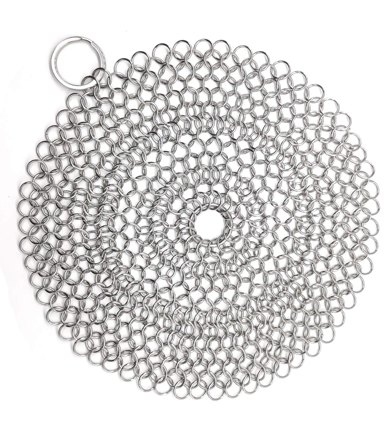 WFRX 7x7 Premium Stainless Steel Cast Iron Scrubber for Cookware - Pack of 1 - Buy Online on GoSupps.com