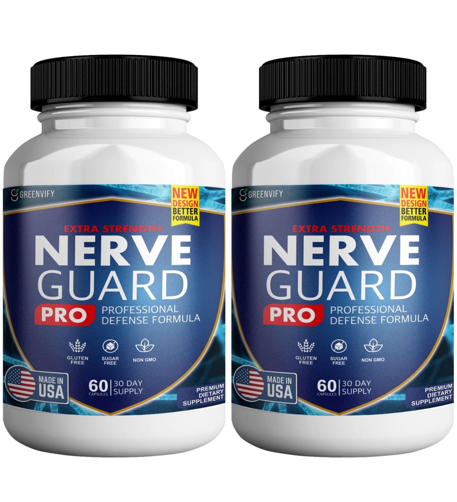Nerve Guard Plus Pro - Advanced Nerve Formula with Essential Ingredients for Relief and Comprehensive Long-Term Support of Nerve Health (2) - Buy Online on GoSupps.com