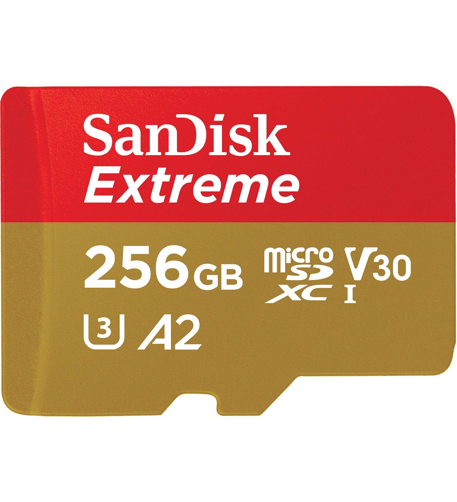 SanDisk 256GB Extreme MicroSD UHS-I Card for Mobile Gaming - SDSQXA1-256G-GN6GN - Buy Online on GoSupps.com