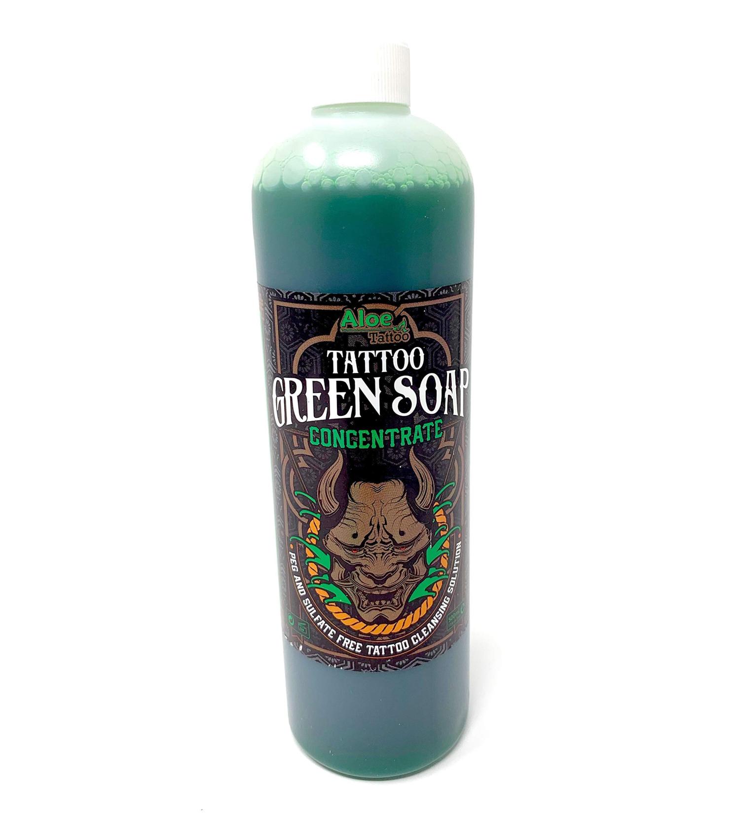  Tattoo INKgrafiX Piercing Aloe Green Soap Concentrated Liquid 0.5 L for 5 Litres Green Soap Tattoo Care / Cleaning INKgrafiX Germany Professional Studio IG42248 Vegan - Buy Online on GoSupps.com