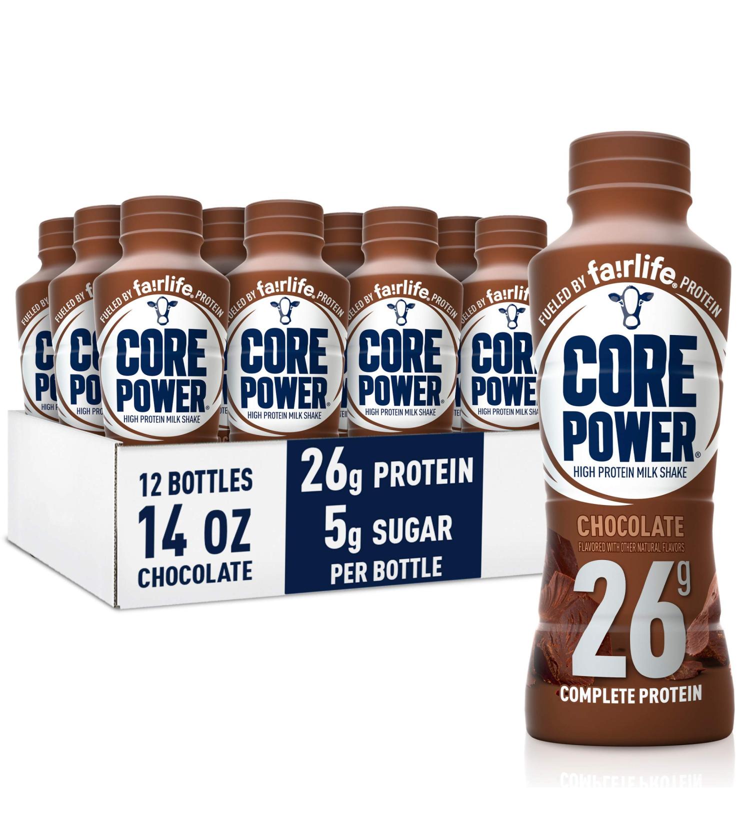 Protein Milk Shake Chocolate 14 FL Oz Pack of 12 - Buy Online on GoSupps.com