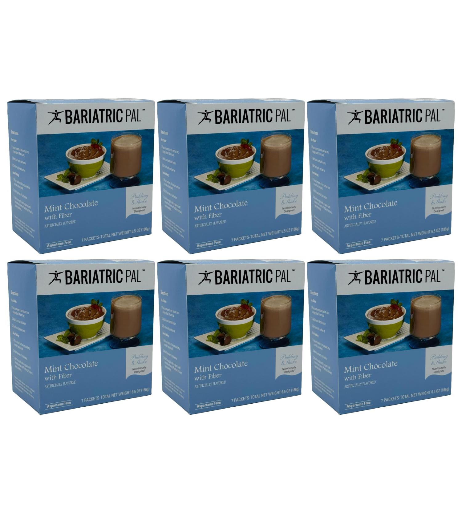 BariatricPal 15g Protein Aspartame Free Pudding & Shake - Mint Chocolate (6-Pack) - Buy Online on GoSupps.com
