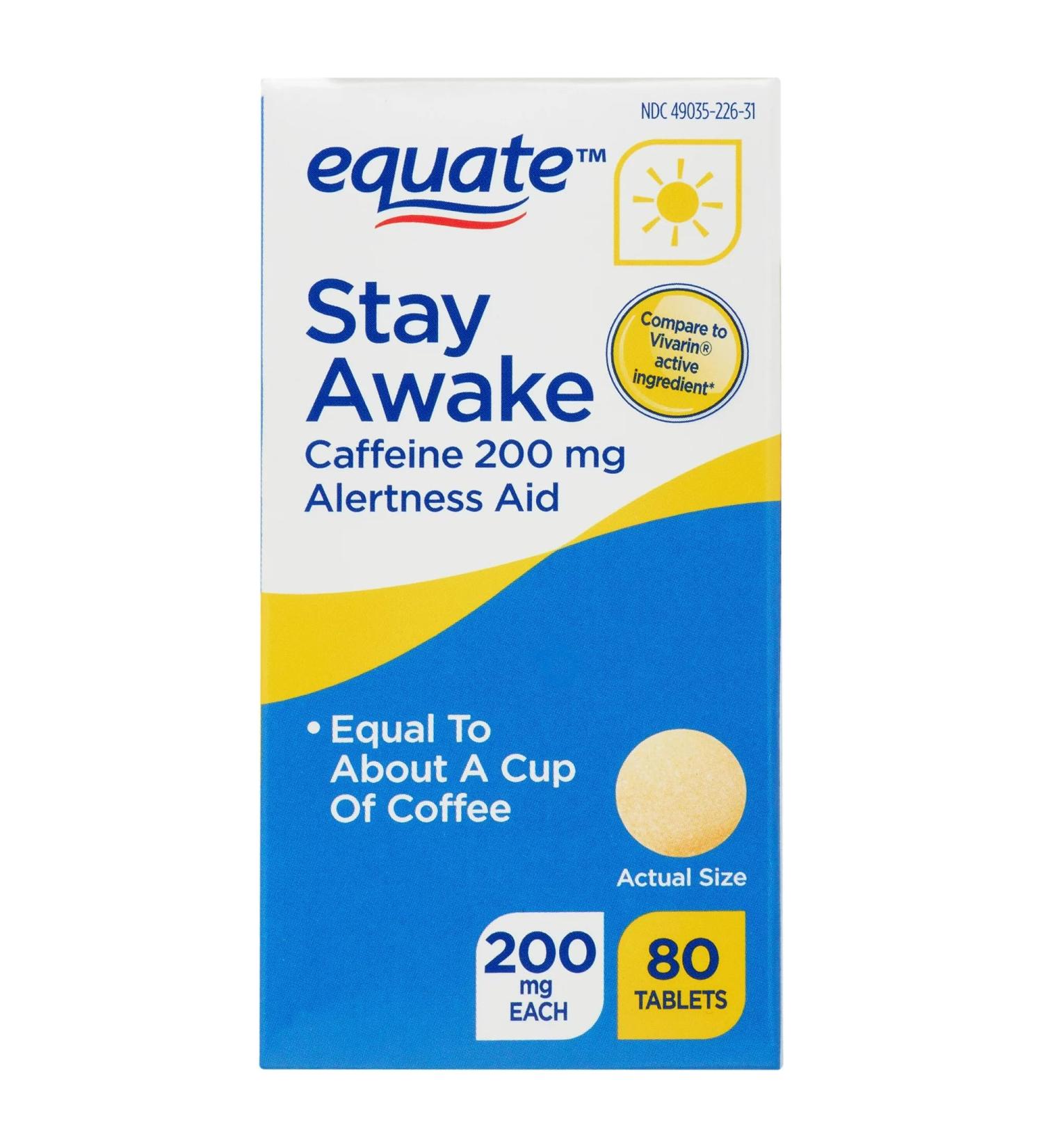 Buy ikj Caffeine Stay Awake Tablets 200mg - 80 Count | Fast International Shipping - Buy Online on GoSupps.com