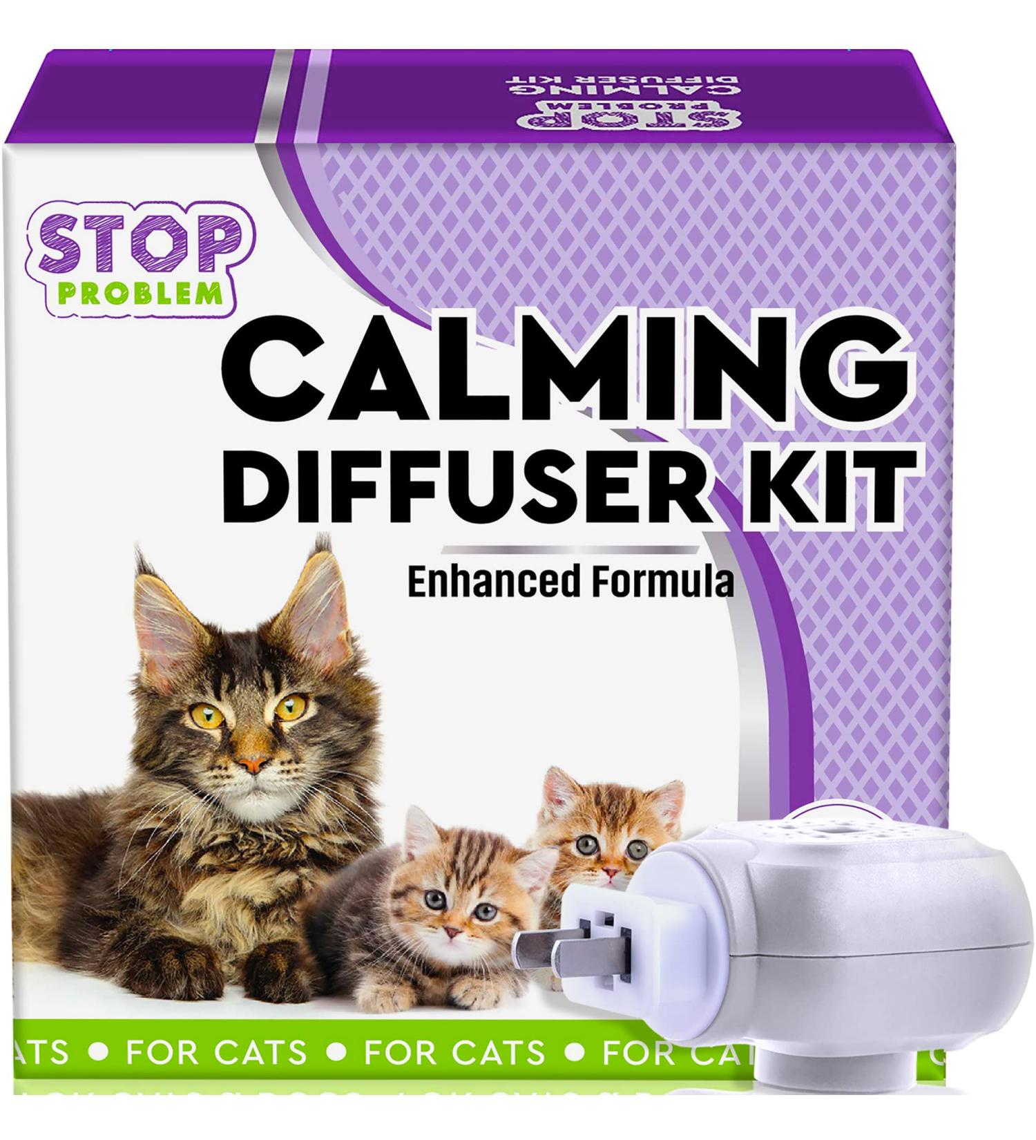 Beloved Pets Cat Calming Diffuser - Feline Calm Pheromones for Stress Relief & Anxiety Reduction | Anti-Anxiety Products for Cats | Helps with Aggression, Peeing Outside the Litter Box, and Behavioral Issues - Buy Online on GoSupps.com
