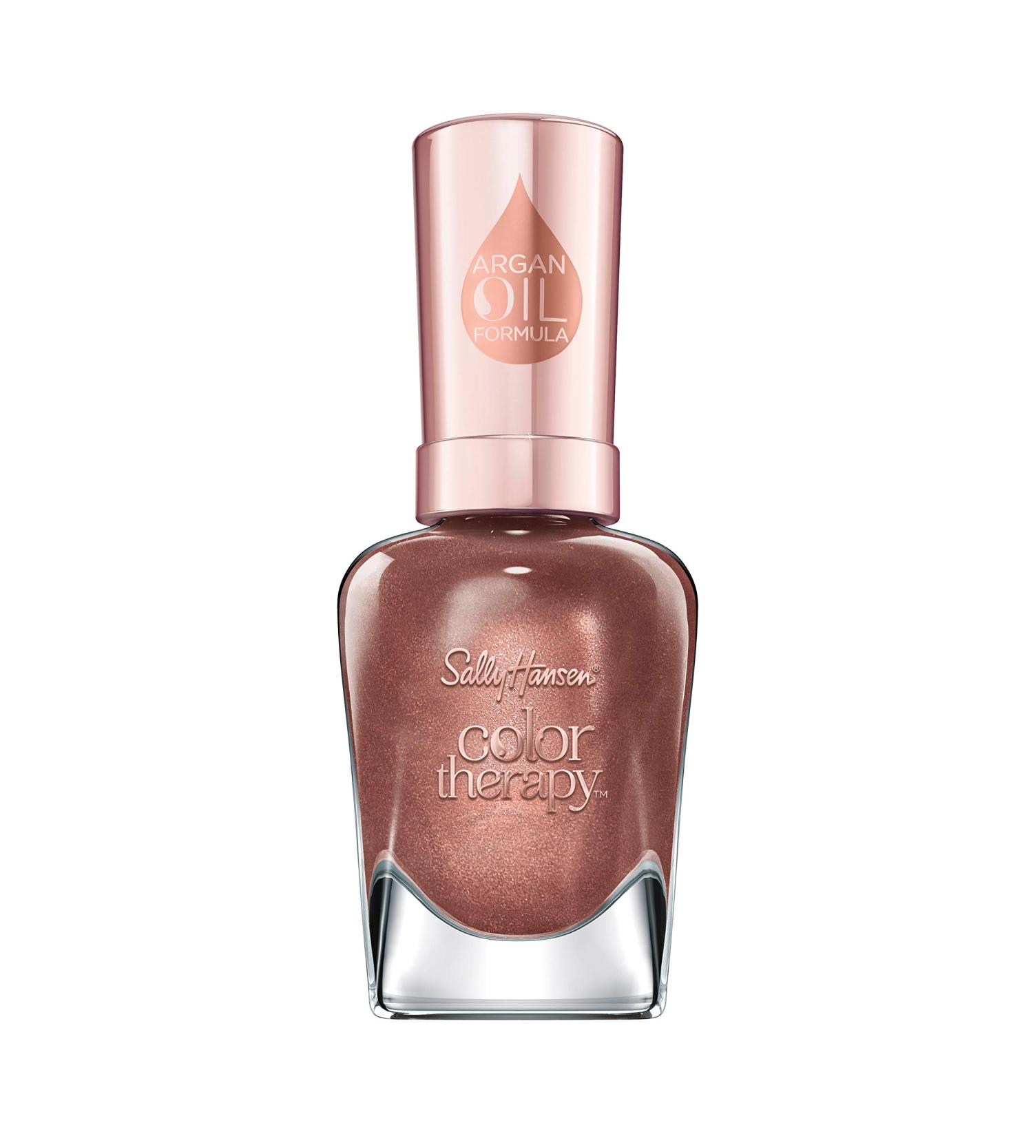Sally Hansen Color Therapy Nail Polish - Raisin the Bar | Argan Oil Formula | Nail Strengthener & Growth Treatment - 0.50 Oz - Buy Online on GoSupps.com
