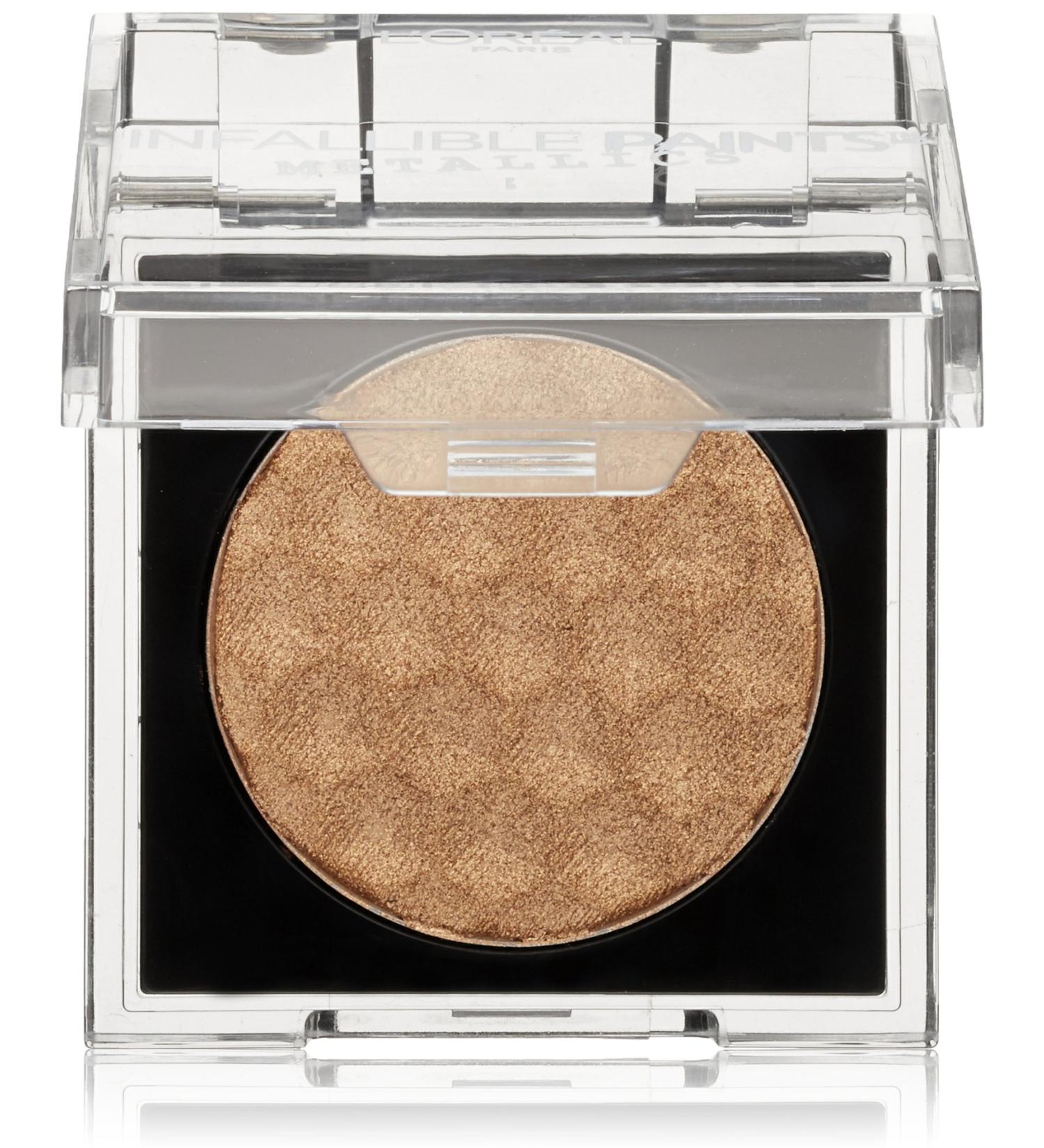 L'Or al Paris Infallible Paints Eyeshadow Metallics in Brass Knuckles 0.09 oz - Long-Lasting Eye Makeup - Buy Online on GoSupps.com