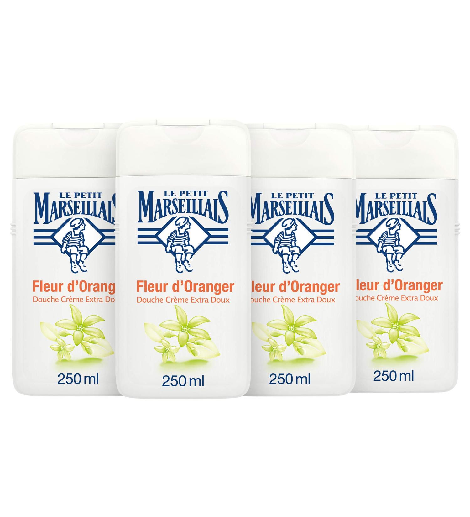  Le Petit Marseillais Le Petit Marsegliese Shower Cream Extra Soft Orange Flowers 250 ml - Pack of 4 - Buy Online on GoSupps.com