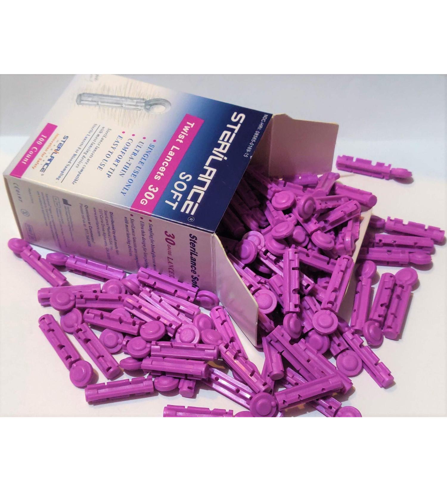 SteriLance Twist Top Lancet 30G - 300 Lancets for Blood & Diabetes Testing - Buy Online on GoSupps.com
