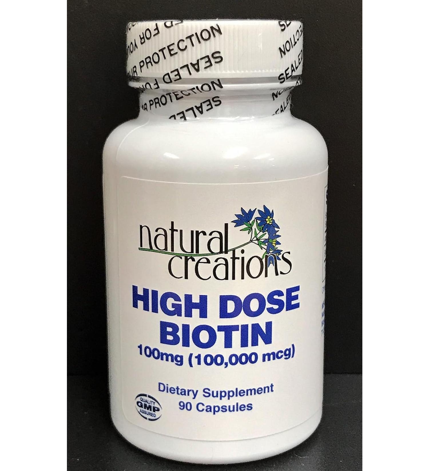 High Dose Biotin 100mg - 90 Capsules - Buy Online on GoSupps.com