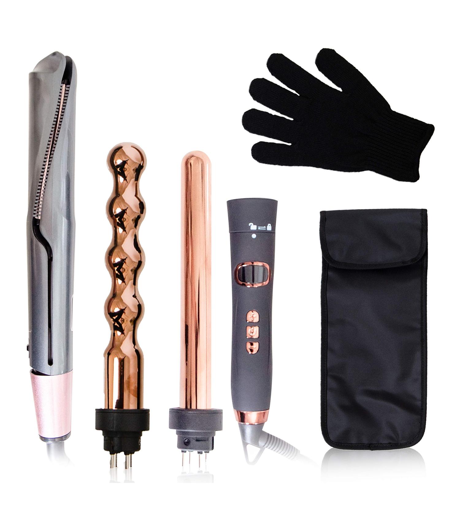 Blenci Interchangeable Curling Wand Set - Professional Hair Styling Gift Bundle - Buy Online on GoSupps.com