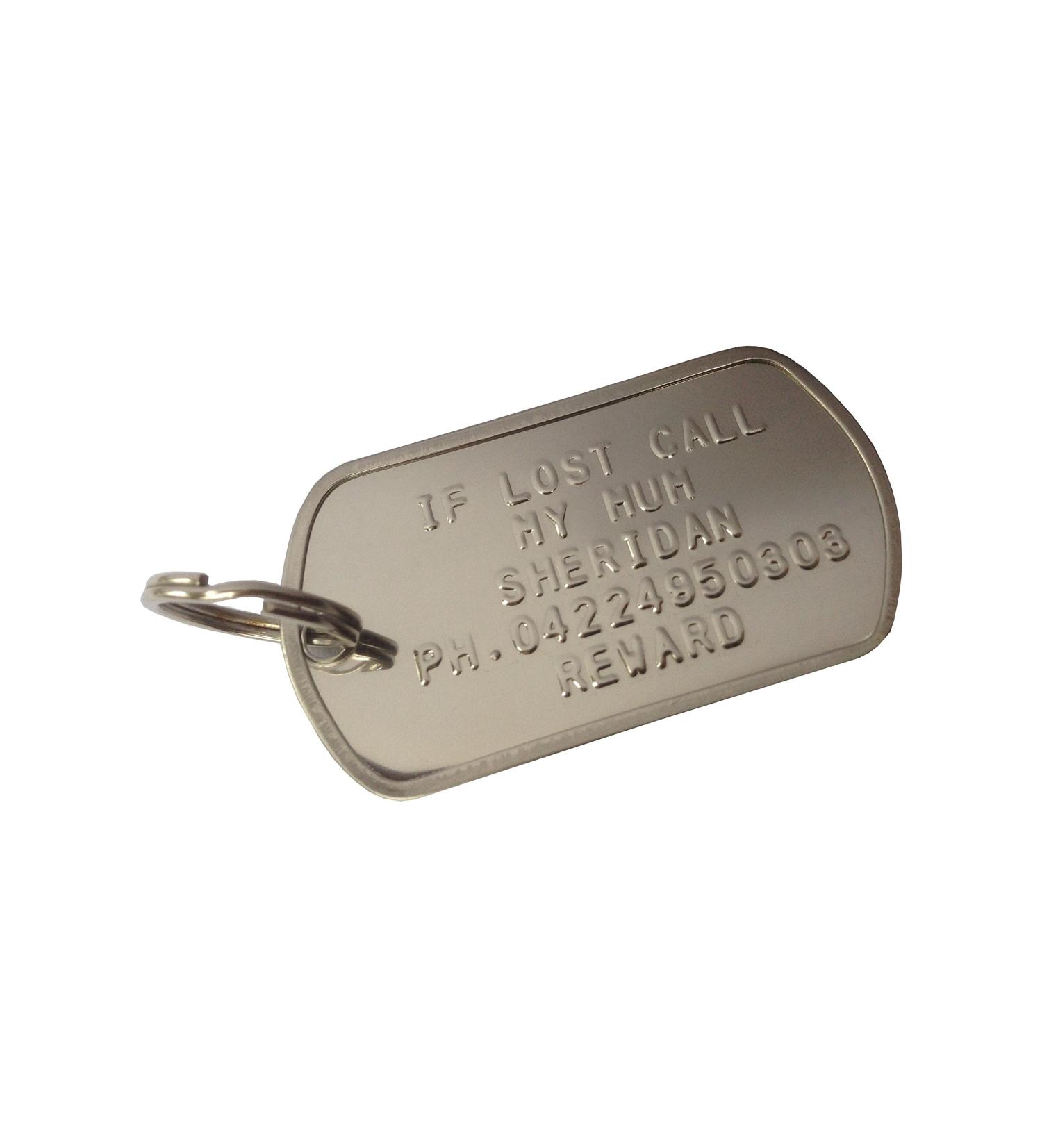 Dog tag address tag with personalization ID tag for dogs personalized identification tag stainless steel