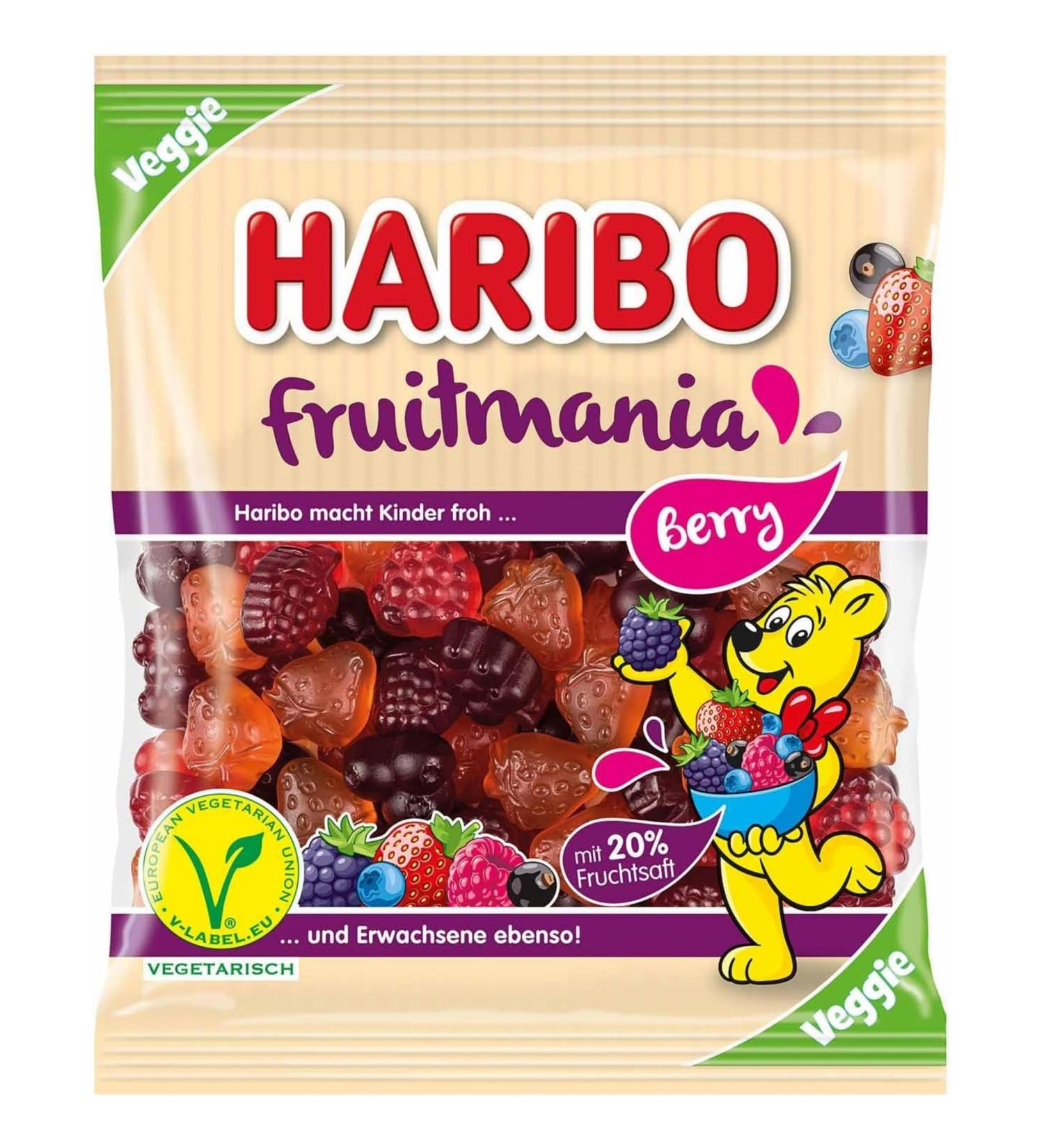 HARIBO Fruitmania Berry soft fruit candy - Veggie - Bag 160g