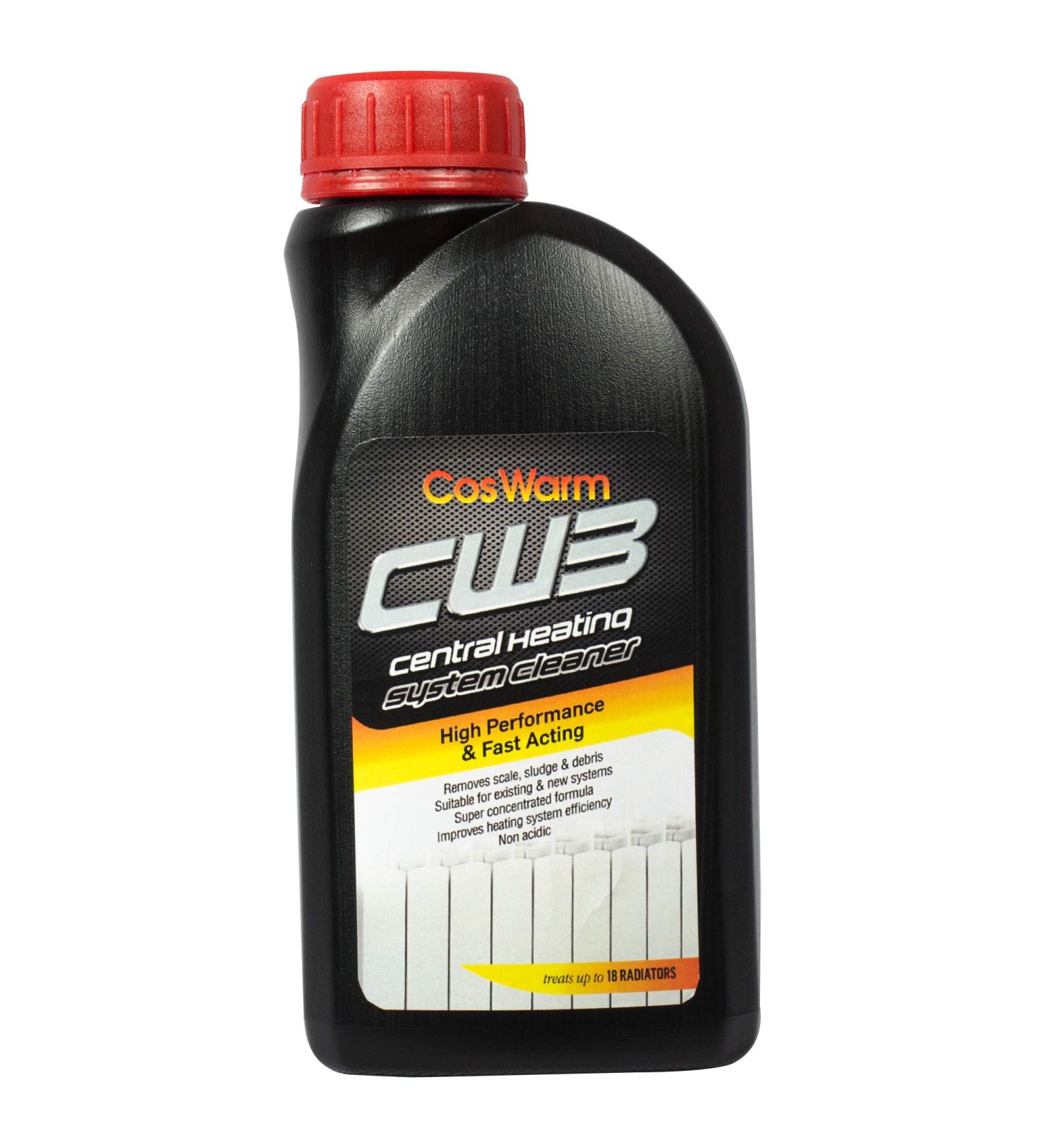 CW3 Central Heating System Cleaner | Cleans & Descale Up to 18 Radiators | Boiler & Pipe Cleaning Solution | Removes Rust Debris & Sludge for Underfloor Heating - Buy Online on GoSupps.com