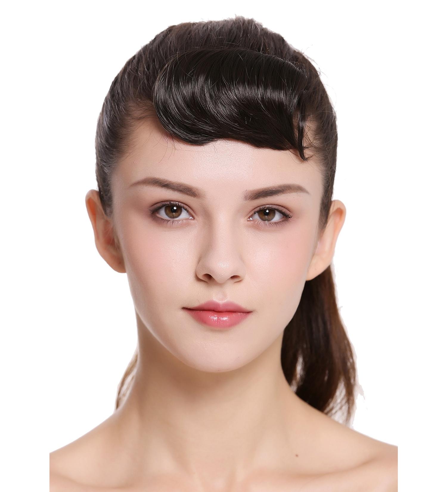Buy WIG ME UP TYP-760-8 Clip-In Short Straight Curved Micro Bangs - Brown Hairpiece for a Stylish Look - Buy Online on GoSupps.com