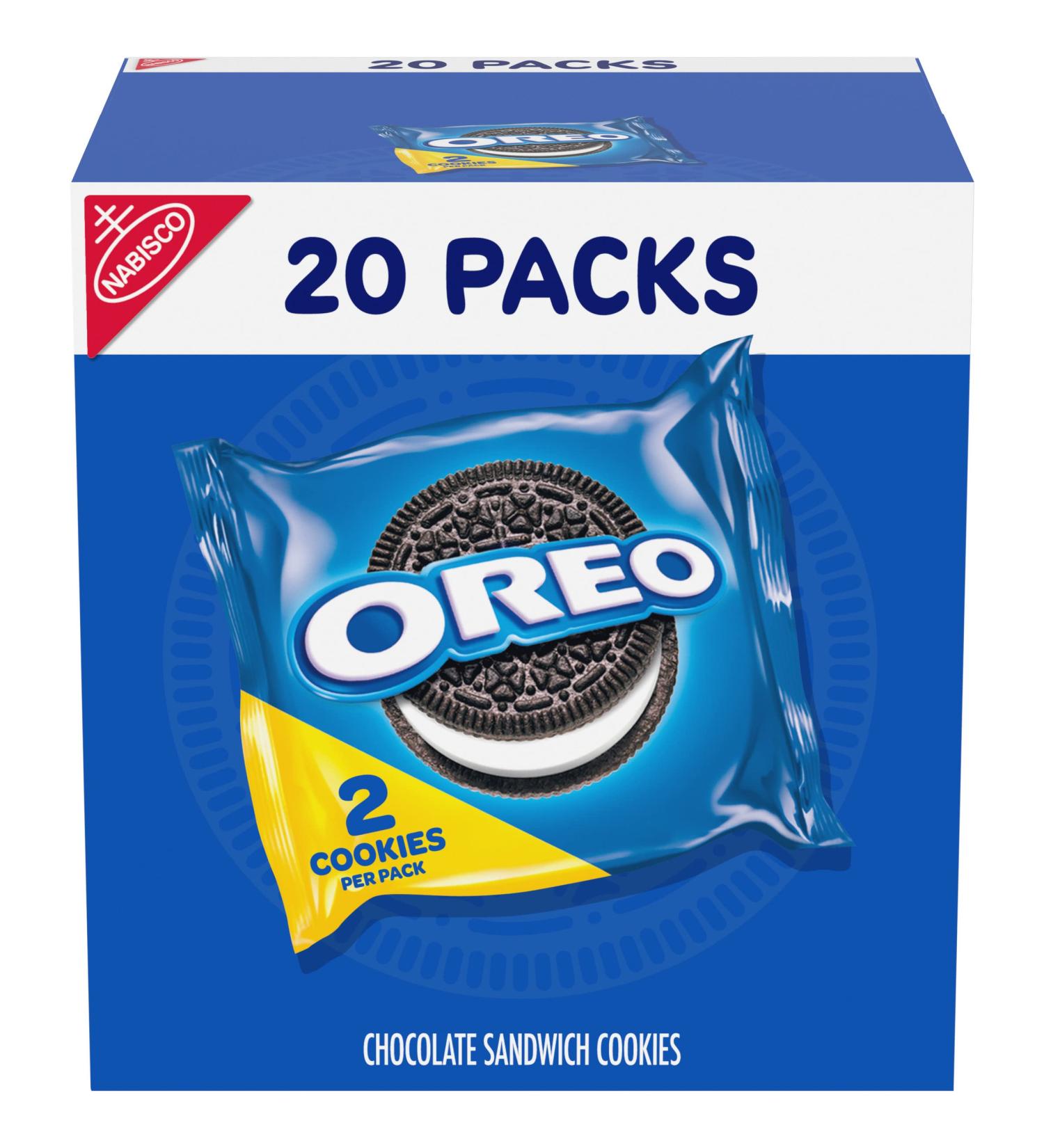 OREO Chocolate Sandwich Cookies - 20 Snack Packs (40 Cookies Total) - Buy Online on GoSupps.com