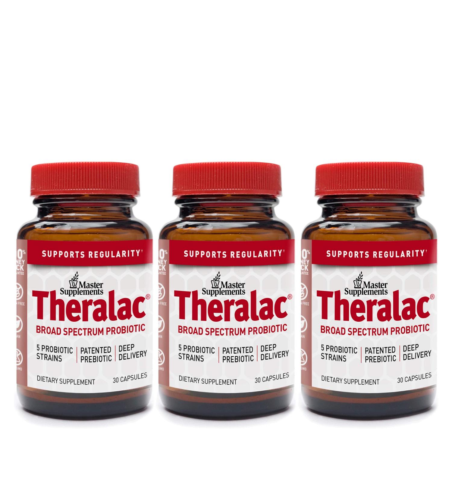 Theralac Probiotic 30 Capsules | Master Supplements - Broad Spectrum Gut Health - Buy Online on GoSupps.com