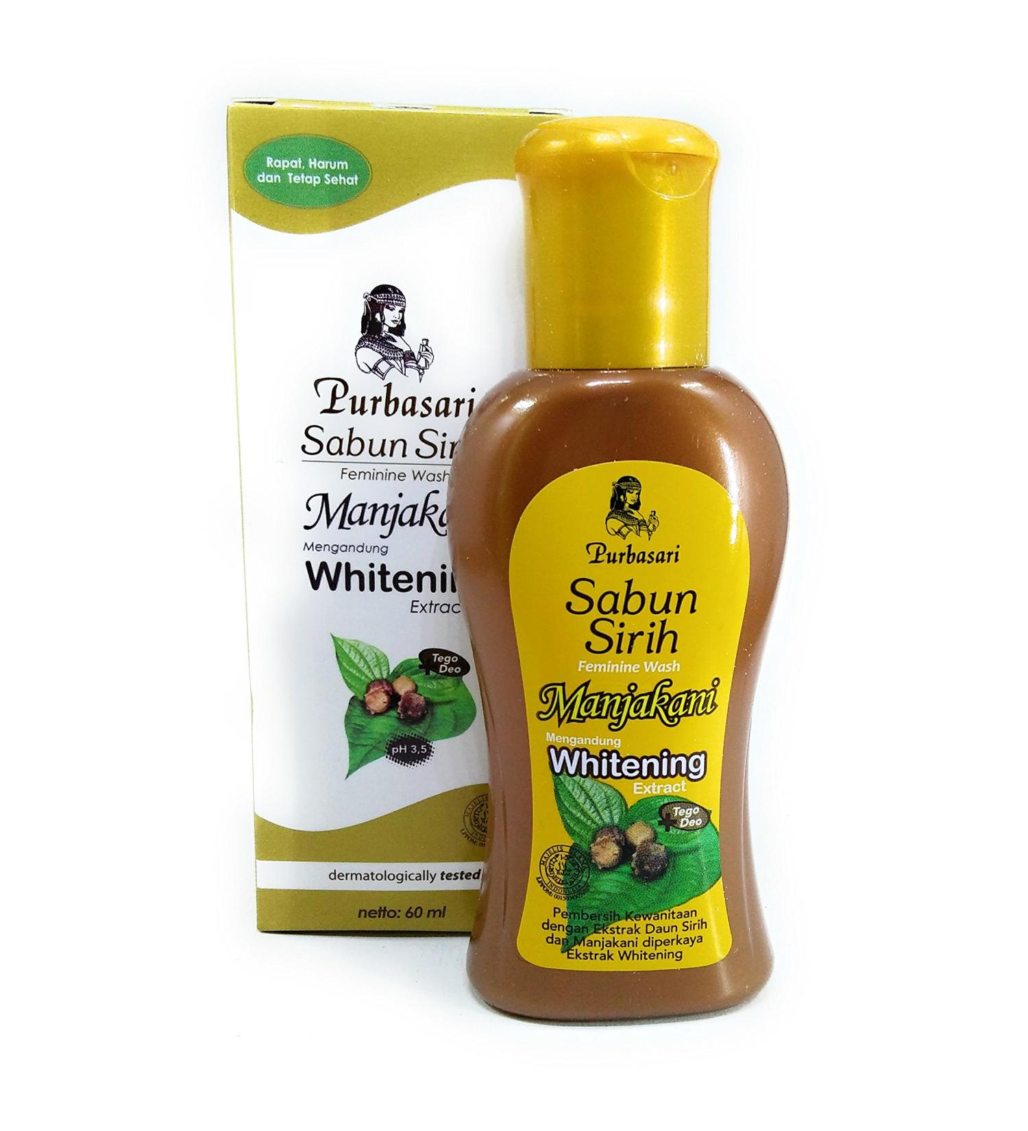 Purbasari Sabun Sirih Feminine Wash with Manjakani 60ml - Pack of 3 Bottles - Buy Online on GoSupps.com