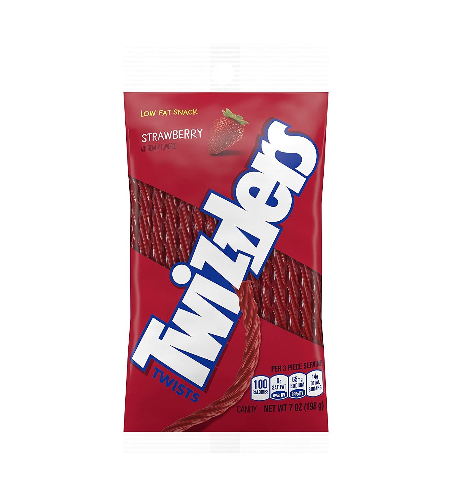 TWIZZLERS Licorice Candy Strawberry - 7 Oz. - Pack of 12 - Buy Online on GoSupps.com