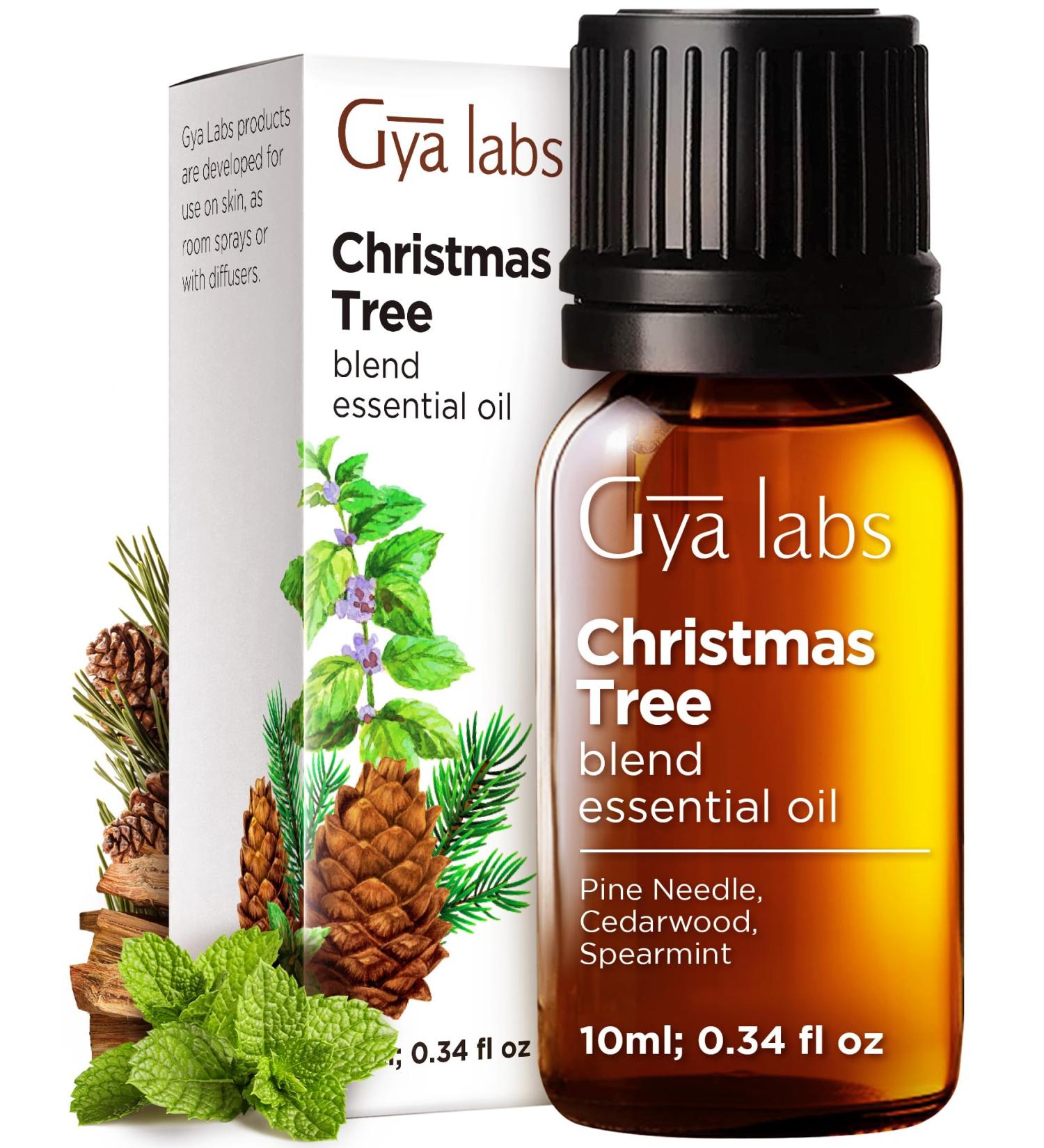 Gya Labs Christmas Tree Essential Oils Blends - 0.34 Fl Oz - for Diffuser Home Humidifier Aromatherapy and DIY Candle Making Scents Christmas Tree 0.34 Fl Oz (Pack of 1) - Buy Online on GoSupps.com