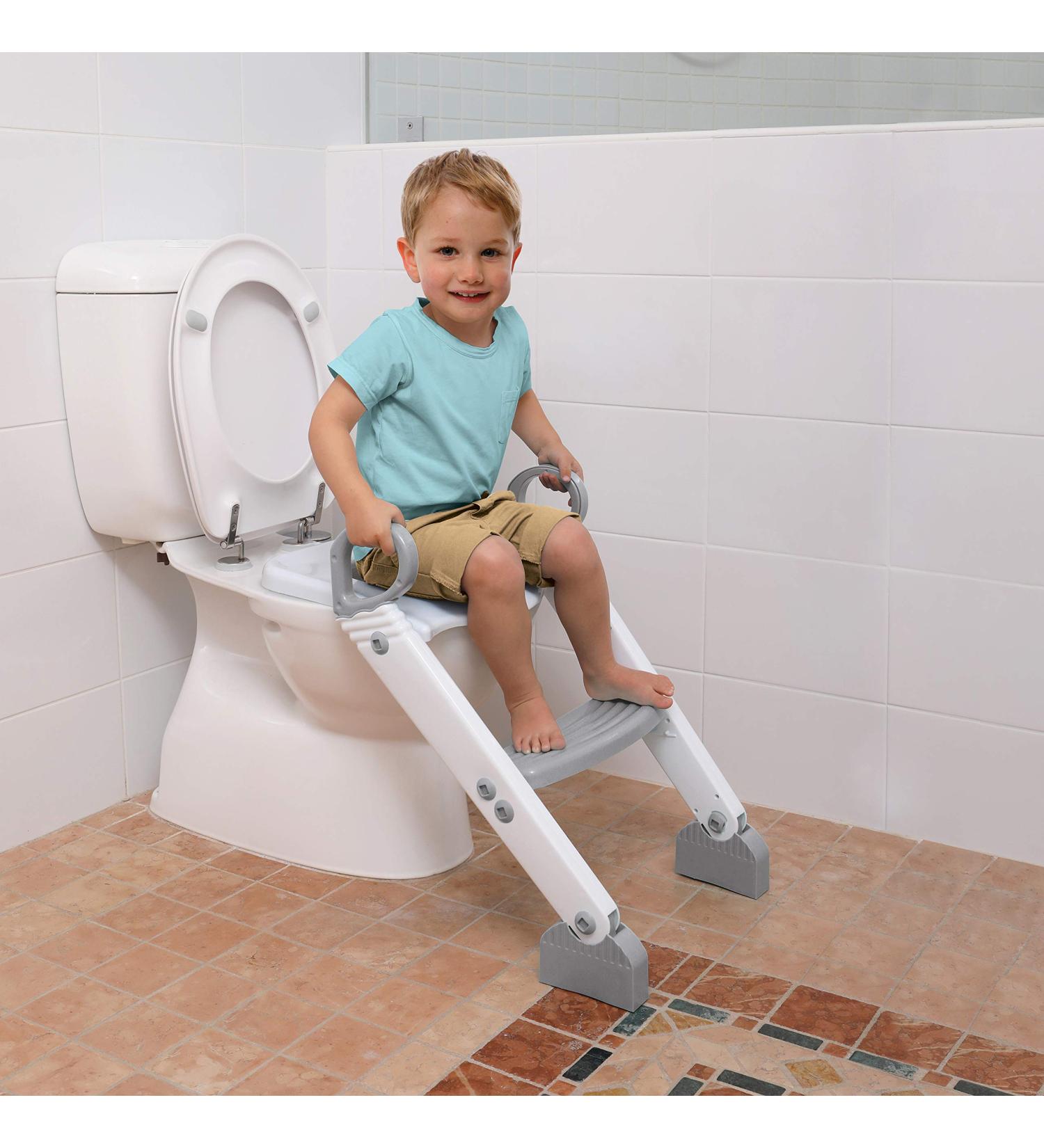 Dreambaby Step-Up Potty Training Toilet Topper - 2-Level Adjustable - Grey/White | Model L6016 - Buy Online on GoSupps.com