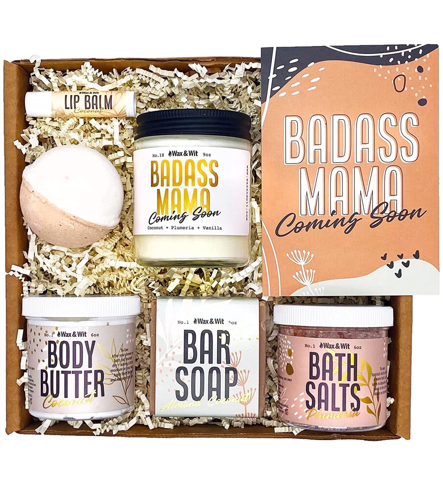 New Mom Gift Set: Pregnancy & Postpartum Spa Basket for First Time Moms - Ideal Christmas & Mom-to-Be Present - Buy Online on GoSupps.com