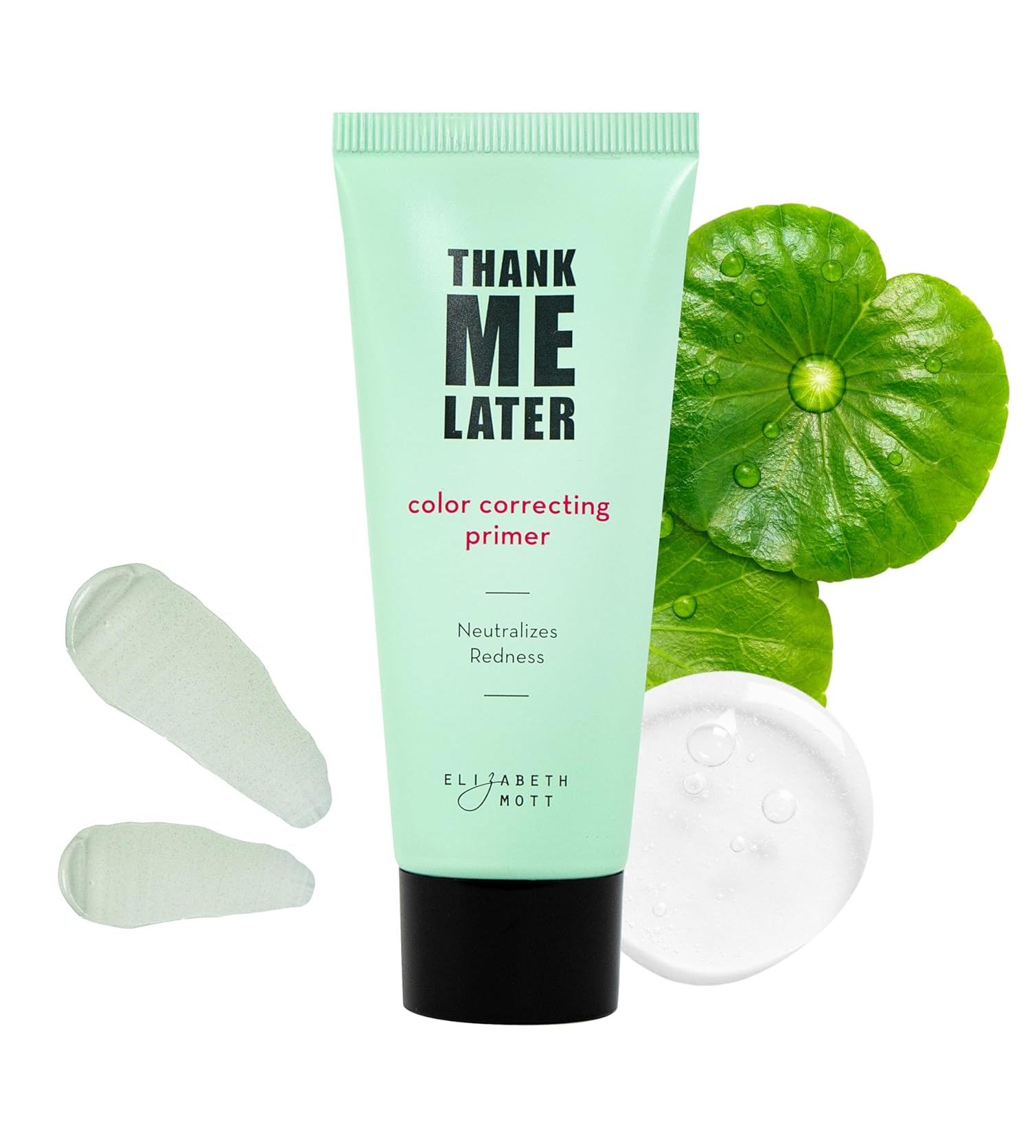 Elizabeth Mott Thank Me Later Color Correcting Face Primer Niacinamide and Cica Soothes and Neutralizes Uneven Skin Tone and Facial Redness Grips Makeup for Long Lasting Wear 1 Oz - Buy Online on GoSupps.com