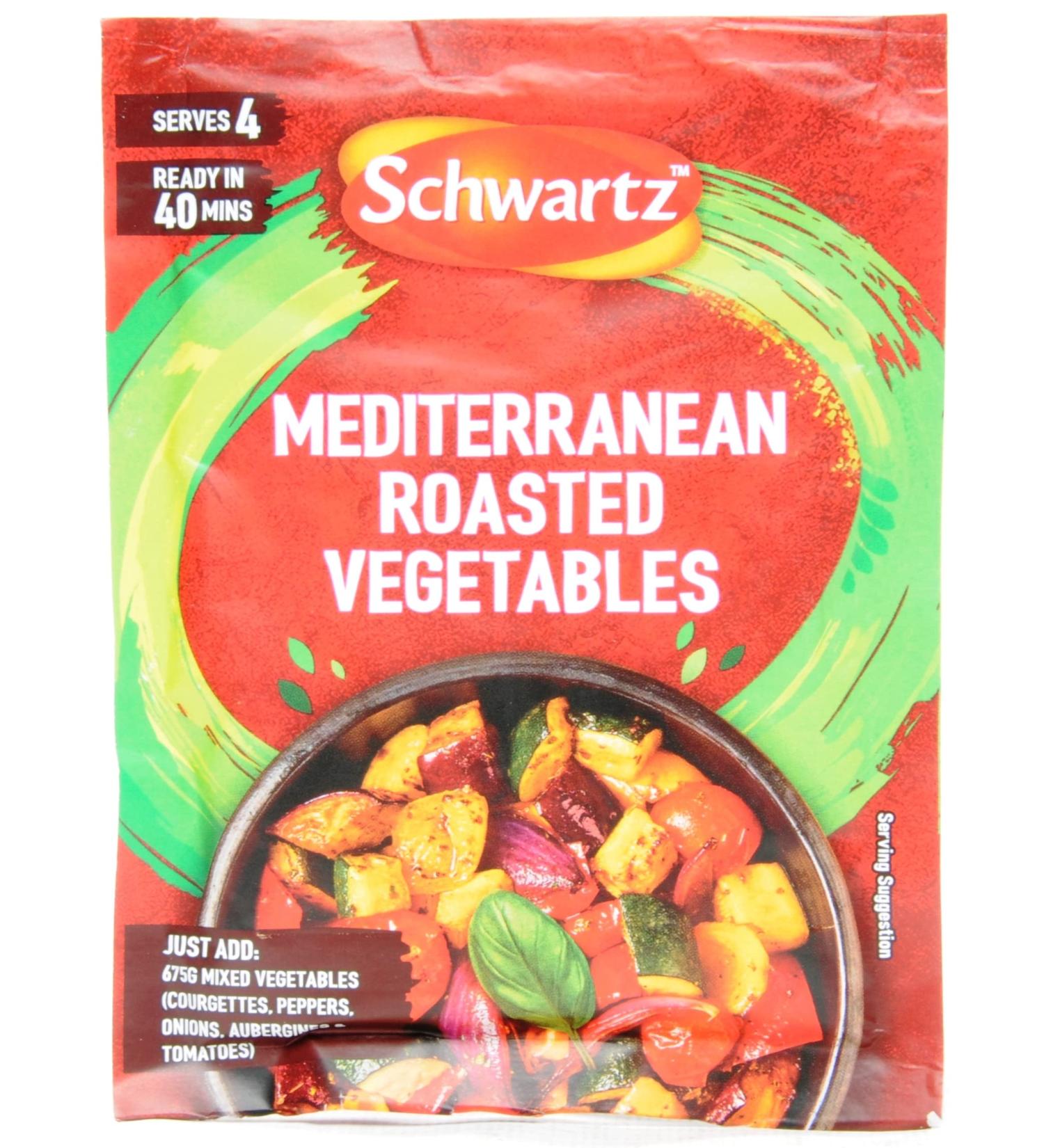 Schwartz Packet Sauce Range mediterrane roasted veggies 3 x 30 g