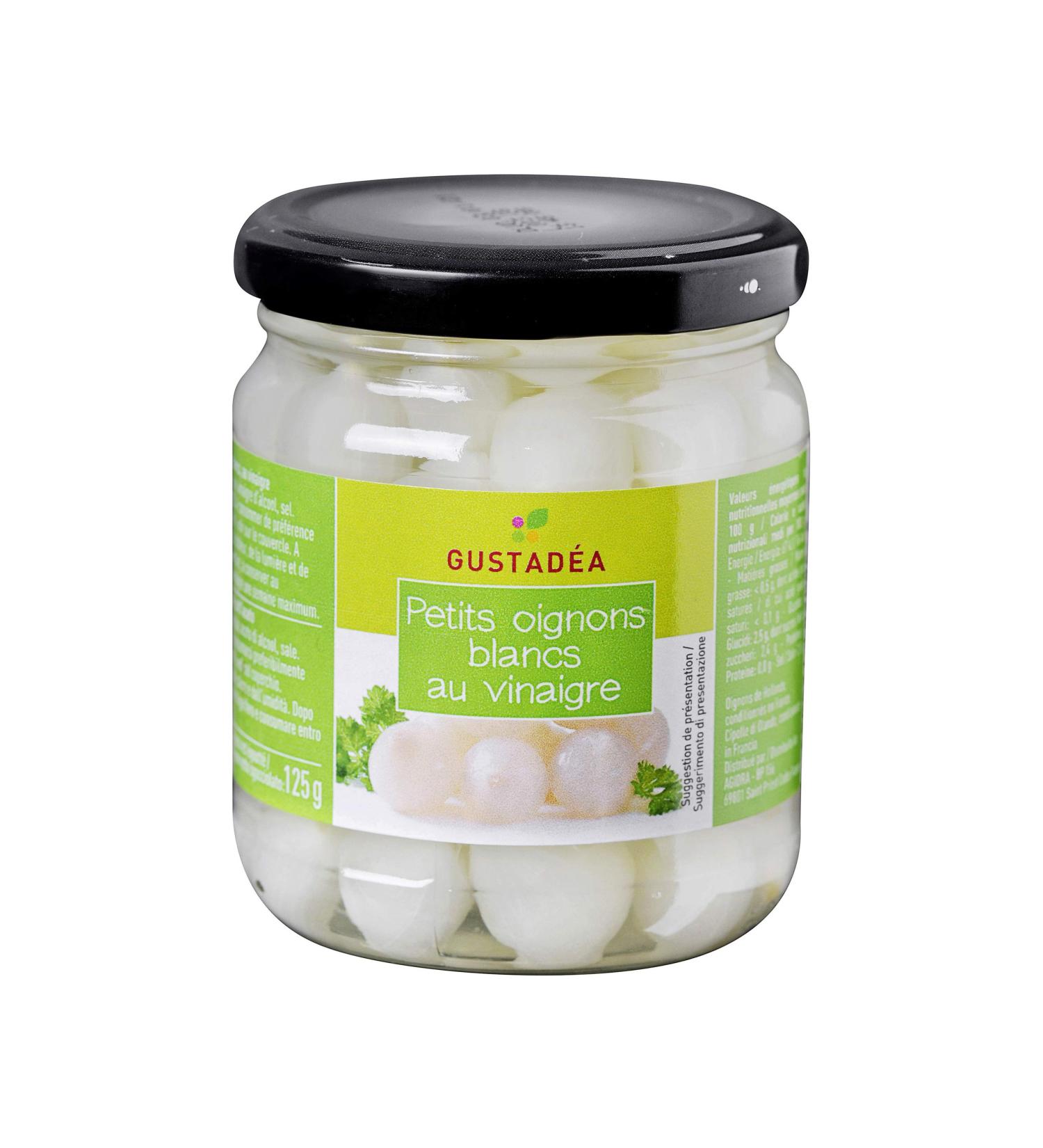 Small white onions in vinegar Gustadéa - 125g