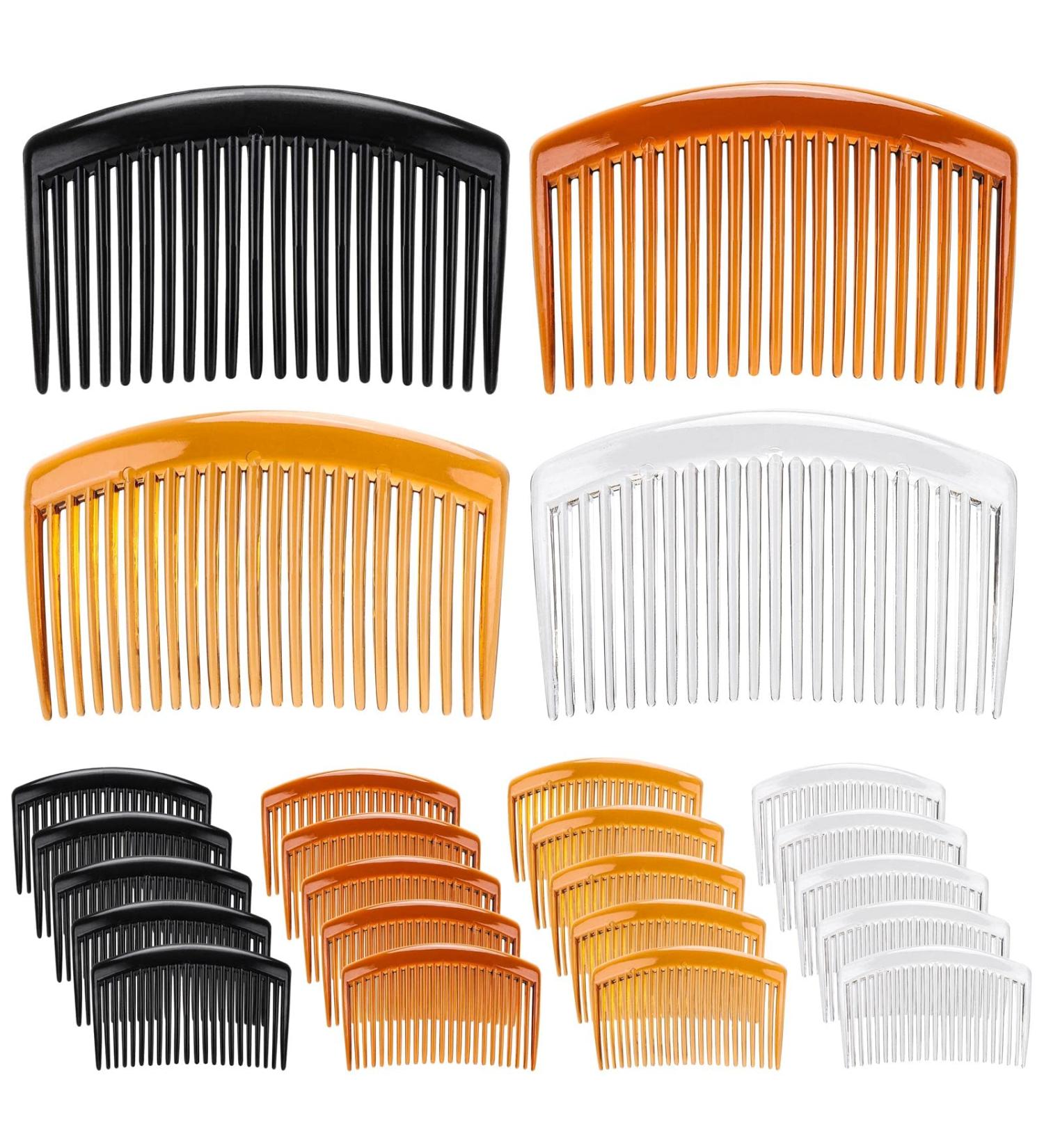 24 Pcs Plastic French Twist Hair Combs with 23 Teeth - Decorative Hair Clips for Women - Buy Online on GoSupps.com