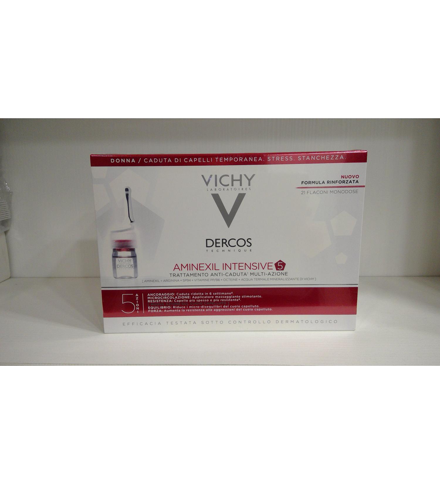 Vichy Dercos aminexil intensive 5 Traitement Anti-Chute Femme 21 ampoules