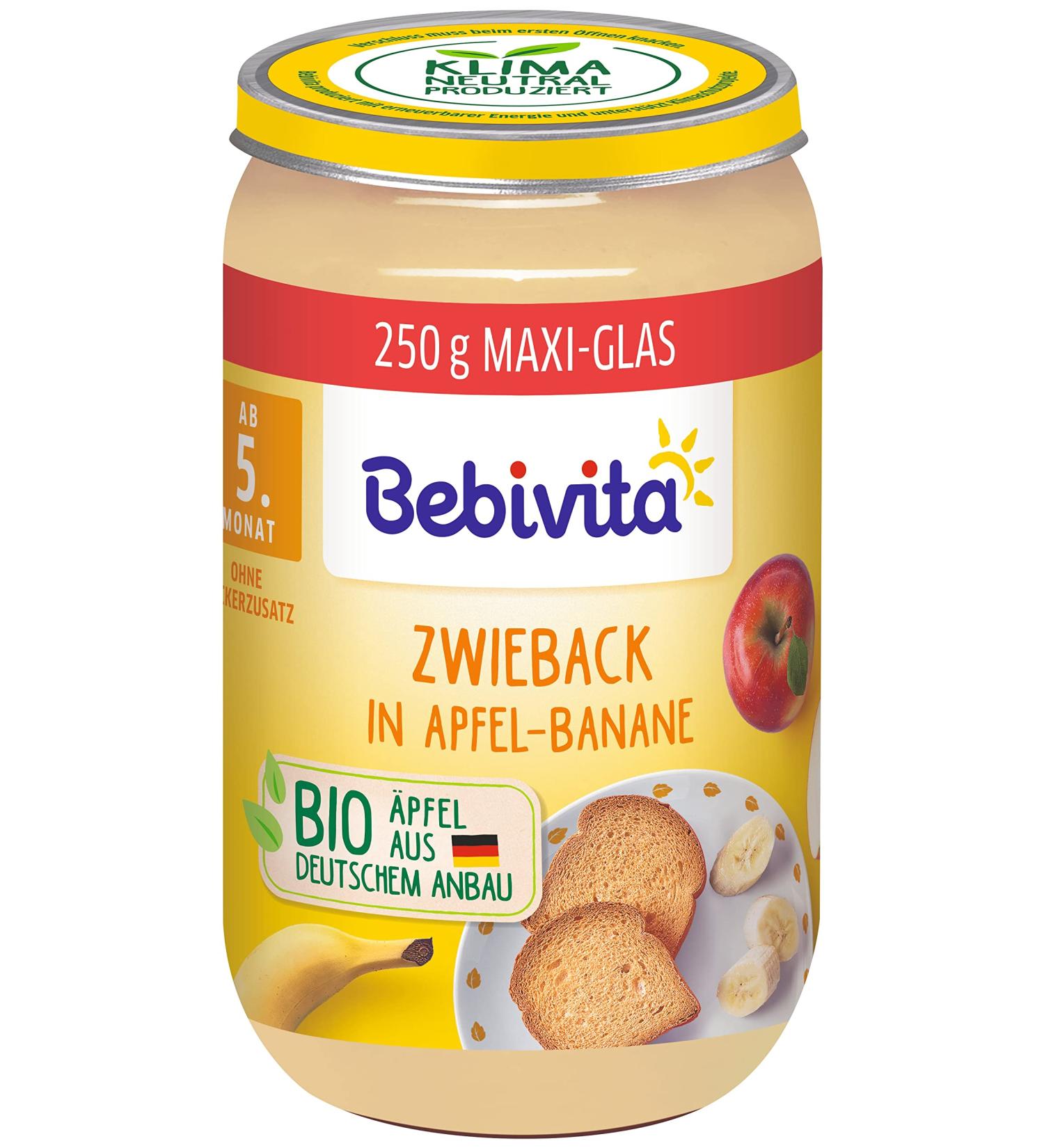 Bebivita Fruit & Grain Rusks in Apple-Banana Pack of 6 (6 x 250 g)