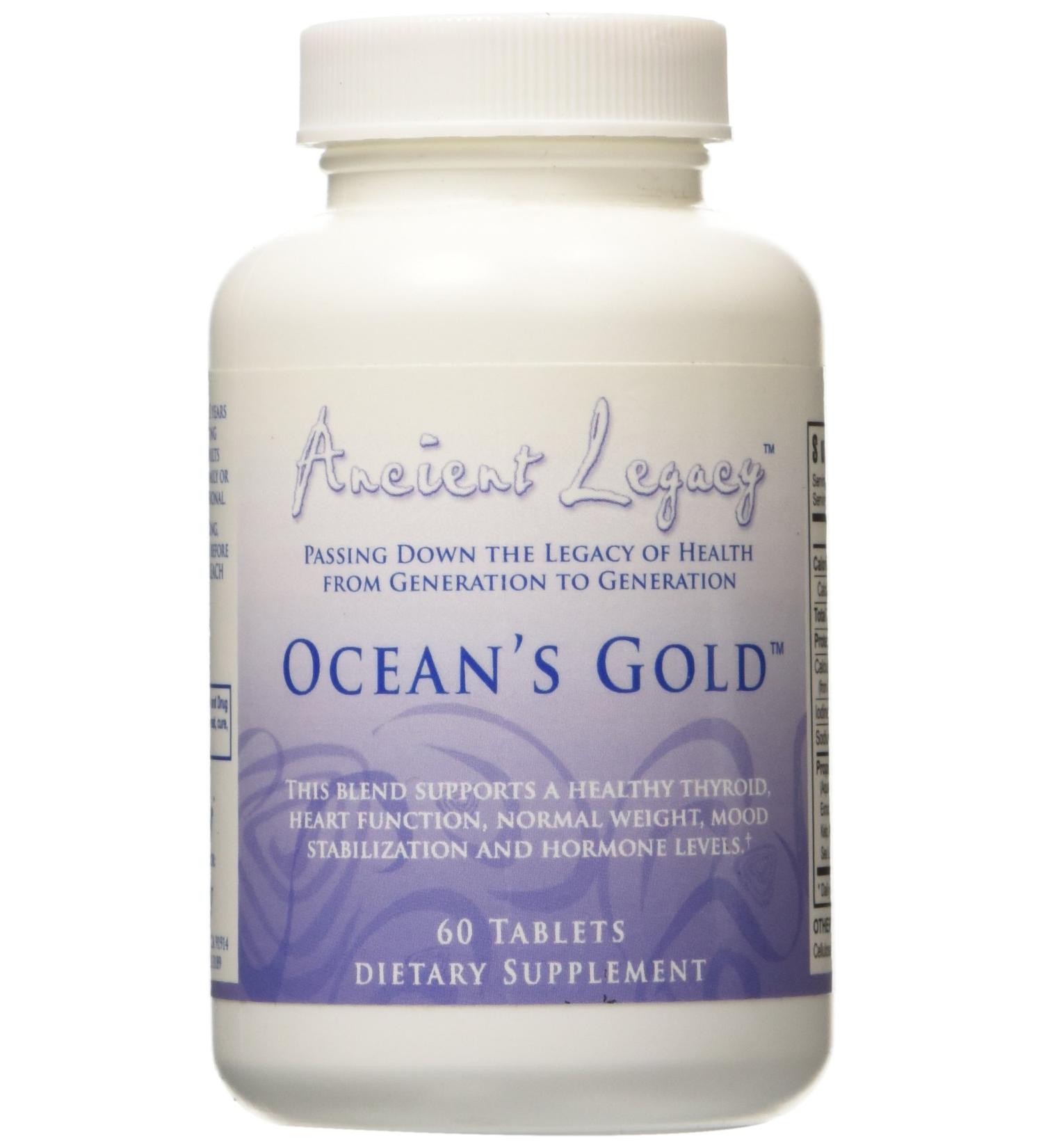 Ocean's Gold 60 Caplets | Ancient Legacy | Natural Sea Minerals Supplement - Buy Online on GoSupps.com