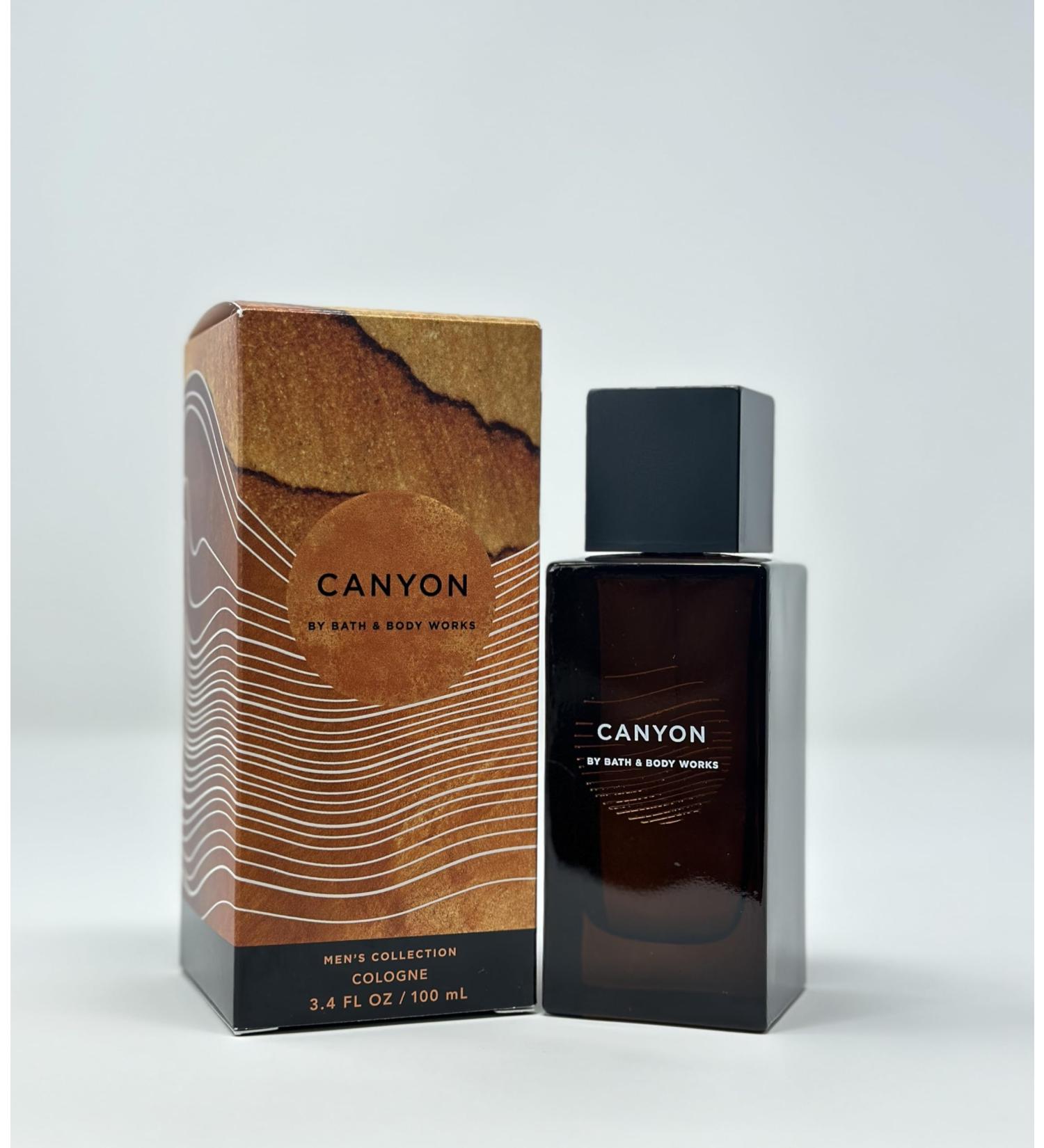 Bath and Body Cologne Men's Collection 3.4 FL OZ / 100 ML (Regular size Canyon) 3.4 Fl Oz (Pack of 1) Canyon