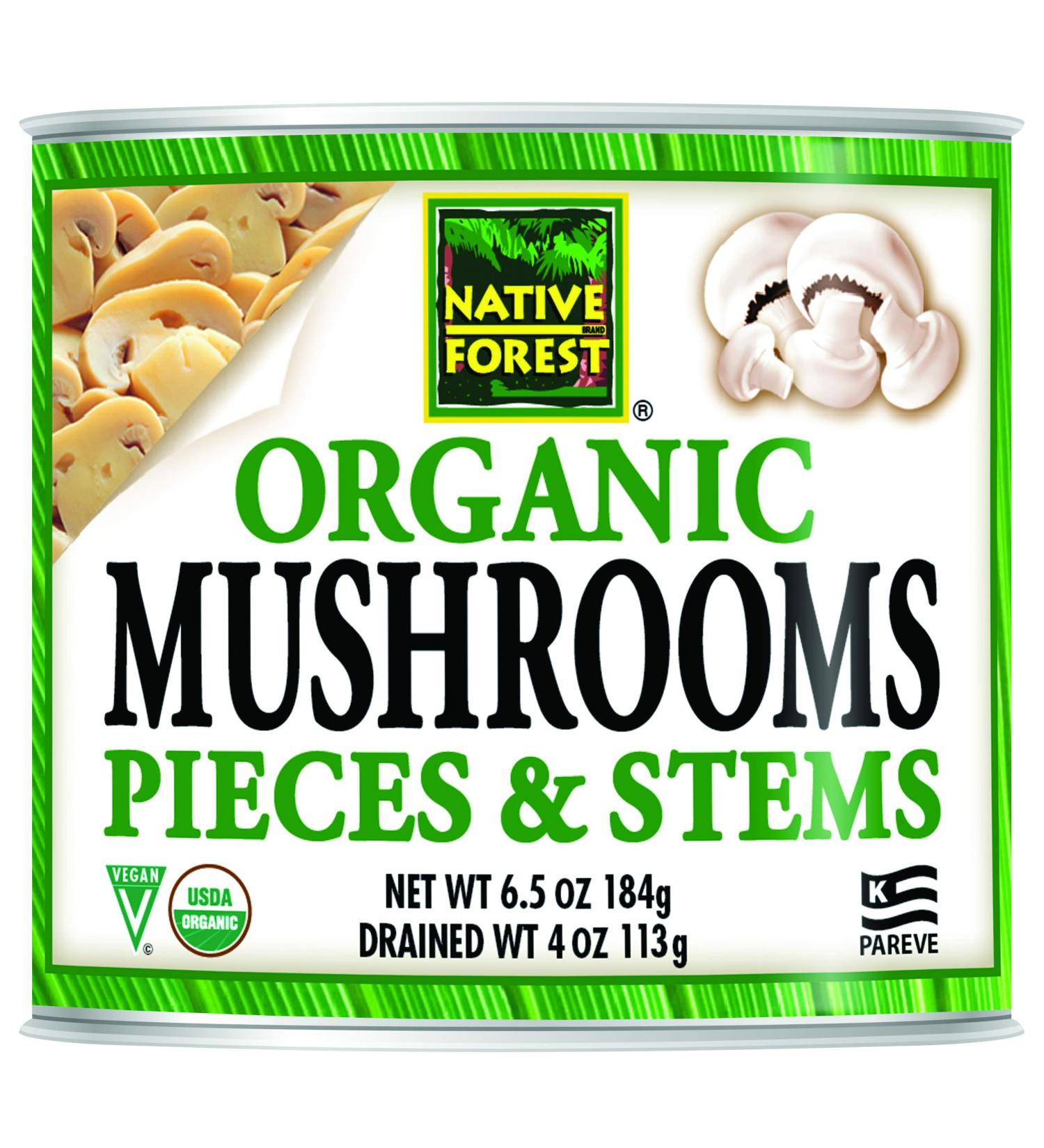 Native Forest Organic Mushrooms  6.5 Ounce (Pack of 12) White - Buy Online on GoSupps.com