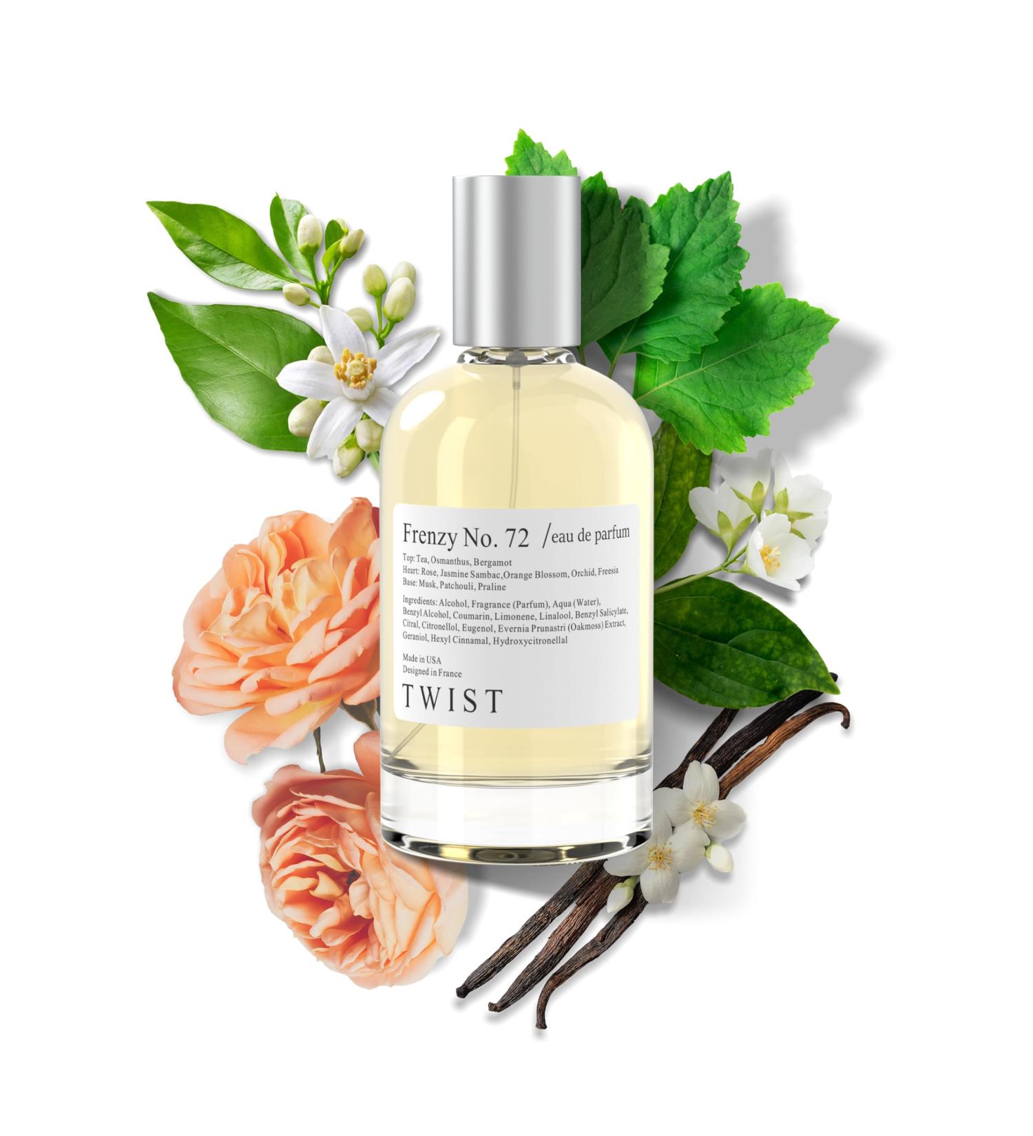 Twist - Frenzy No. 72 - Eau De Parfum Inspired by V&Rolf's Flower Bomb Long-Lasting Perfume For Women Paraben Free Vegan Clean Ingredients Fragrance - Spray 100 ml | 3.4 fl. oz. Frenzy No. 72 - Inspired by Flower Bomb 3.4 Fl Oz (Pack of 1) - Buy Online on GoSupps.com