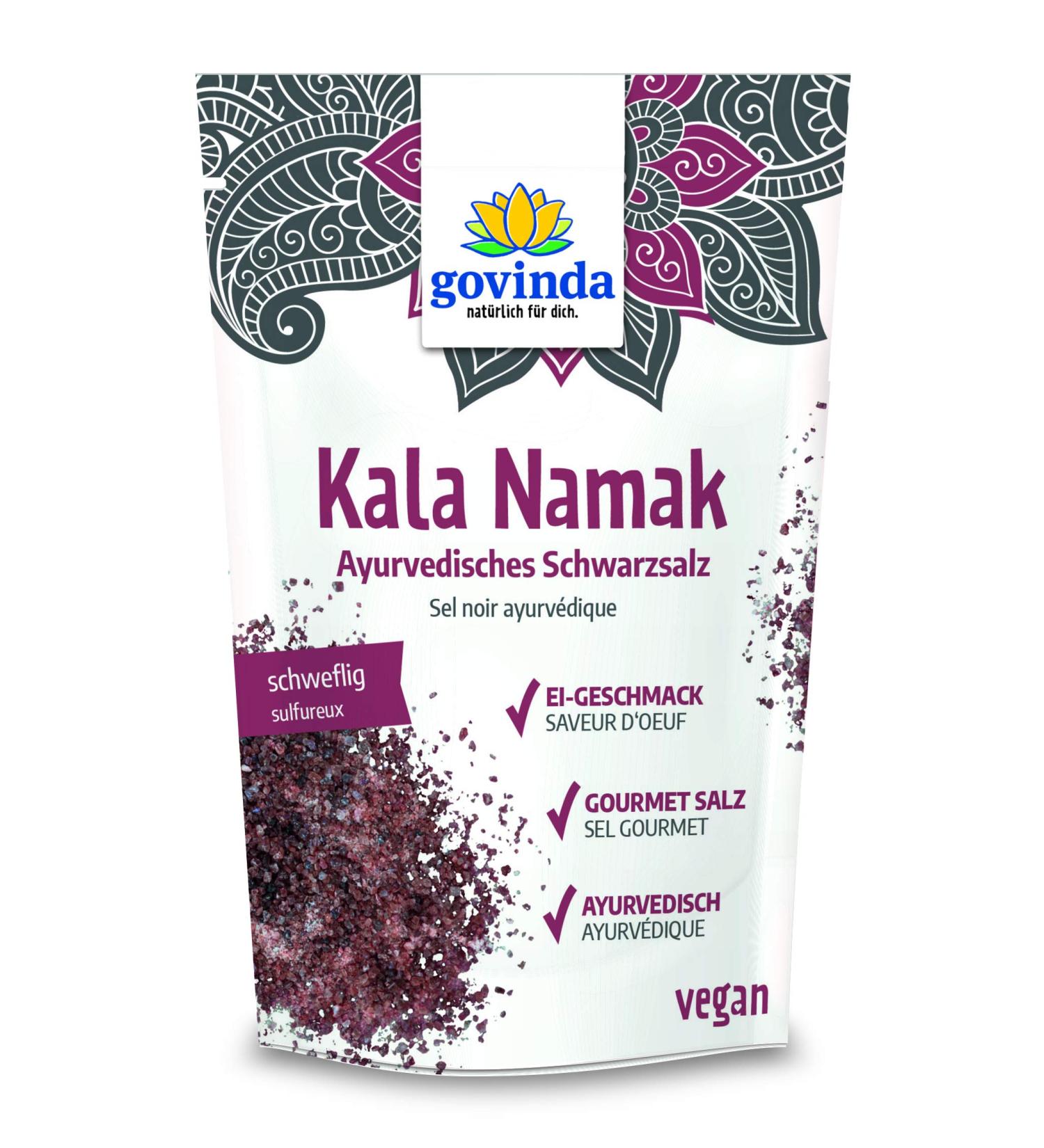 Govinda Kala Namak Ayurvedic Black Salt - 150g