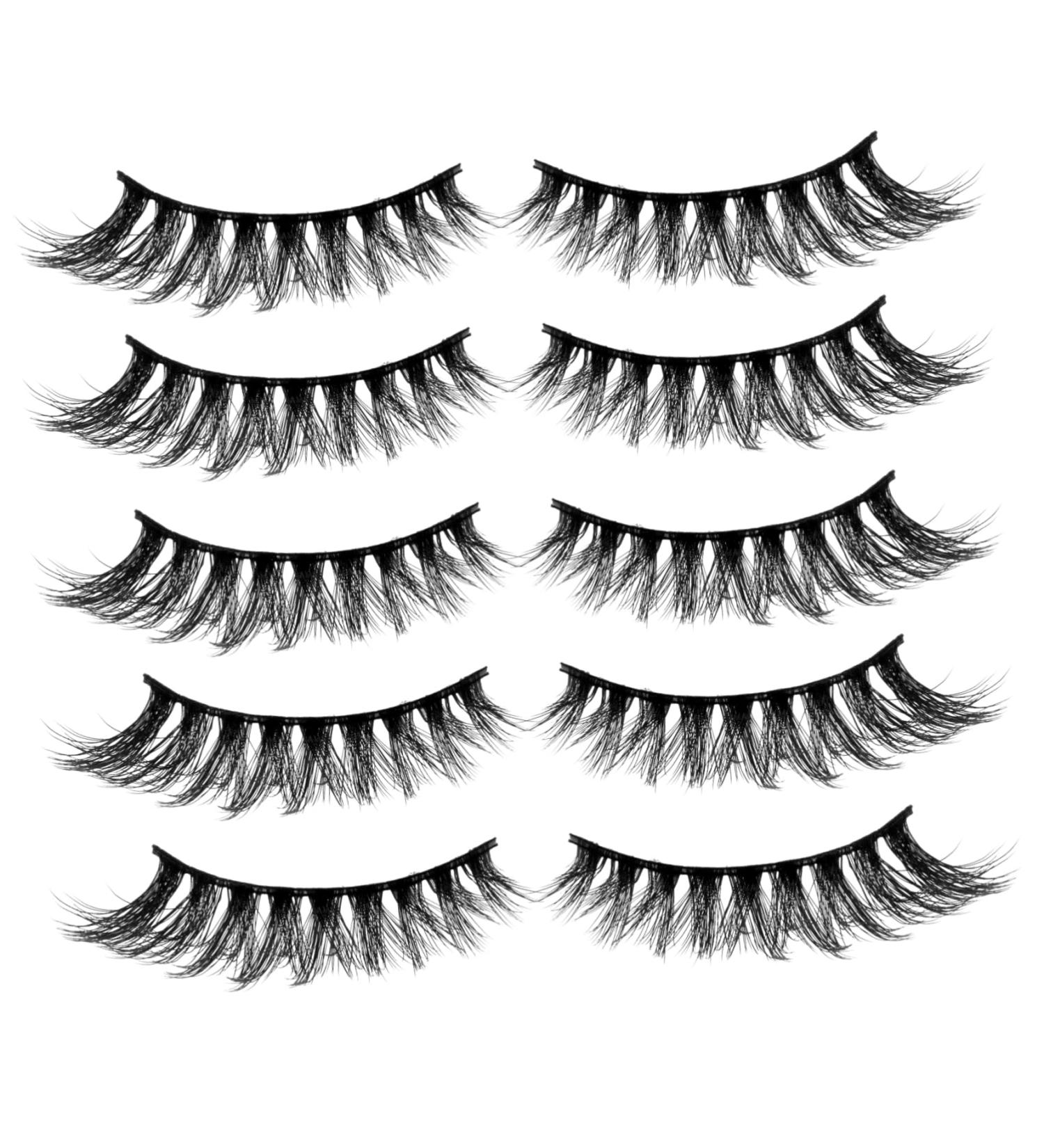 POPETPOP 5 Pair Luxury False Eyelashes Extension False Eyelashes Reusable Fake Eye Lashes Cruelty- Long False Eye Lashes Fakes Eyelash Magnetic Thick Eyelashes 3d Extend Luxurious - Buy Online on GoSupps.com