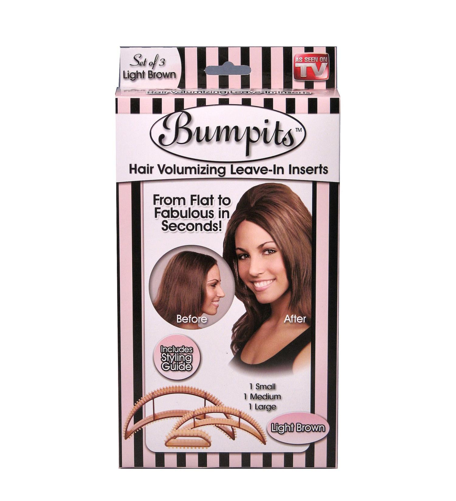 Bumpits 21431 Hair volumizing Leave-in Inserts Light Brown by Bumpits