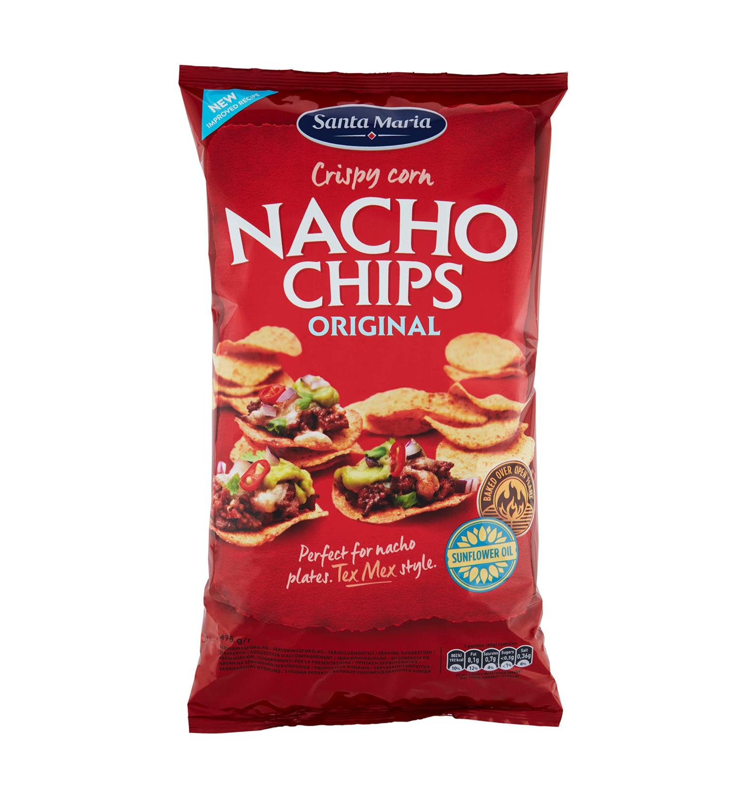 Santa Maria Tortilla Chips Salted 475G - Buy Online on GoSupps.com