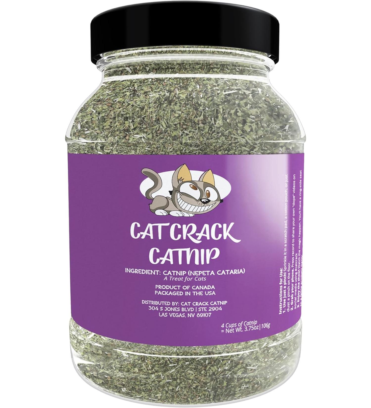 Cat Crack Catnip Premium Blend - Infused with Maximum Potency for Hours of Kitty Fun! 4 Cups - Buy Online on GoSupps.com