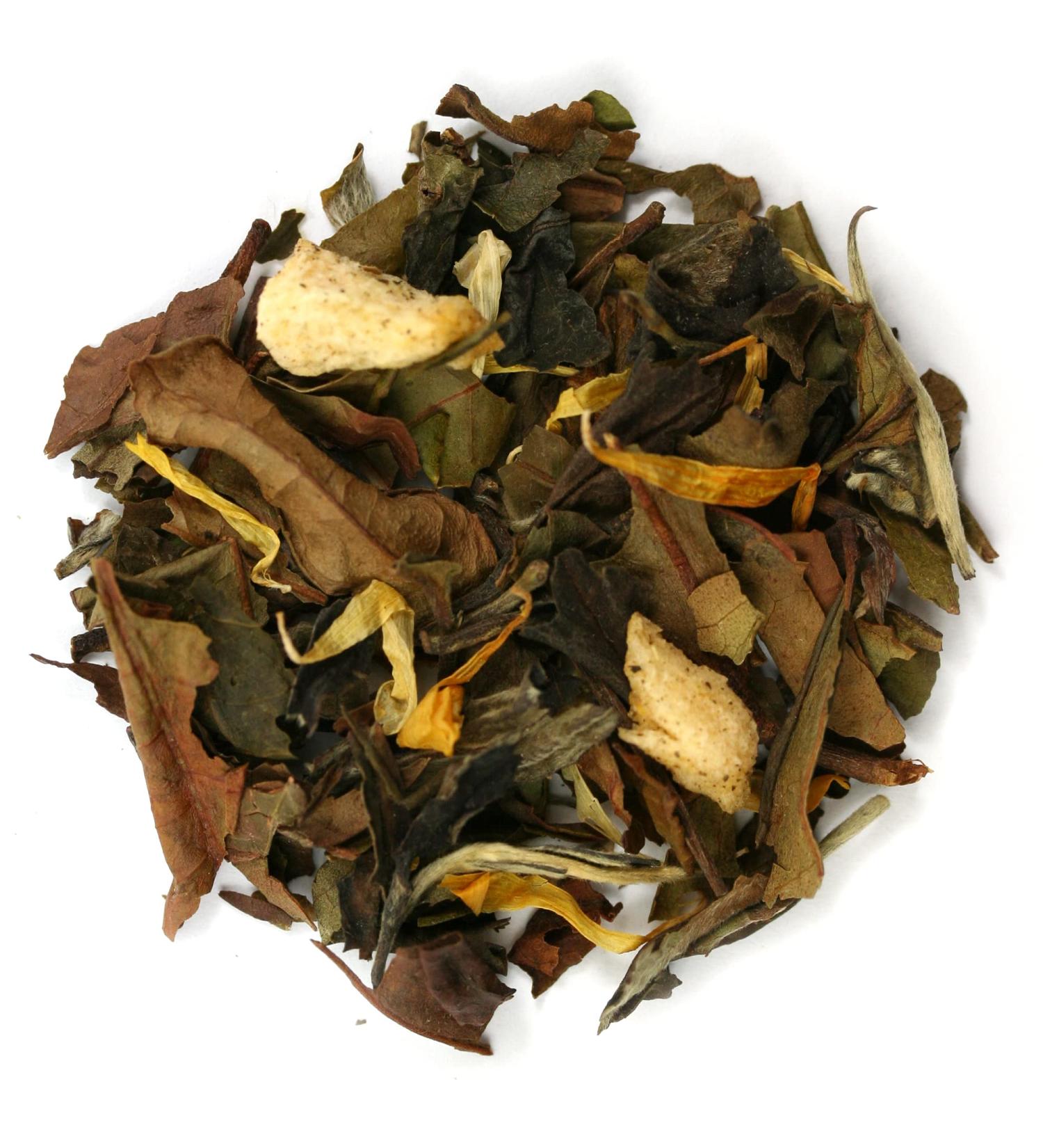 White Peach Peony (Bai Mu Dan) Premium Loose Leaf White Tea - Chiswick Tea Co - 15 Teabags Box